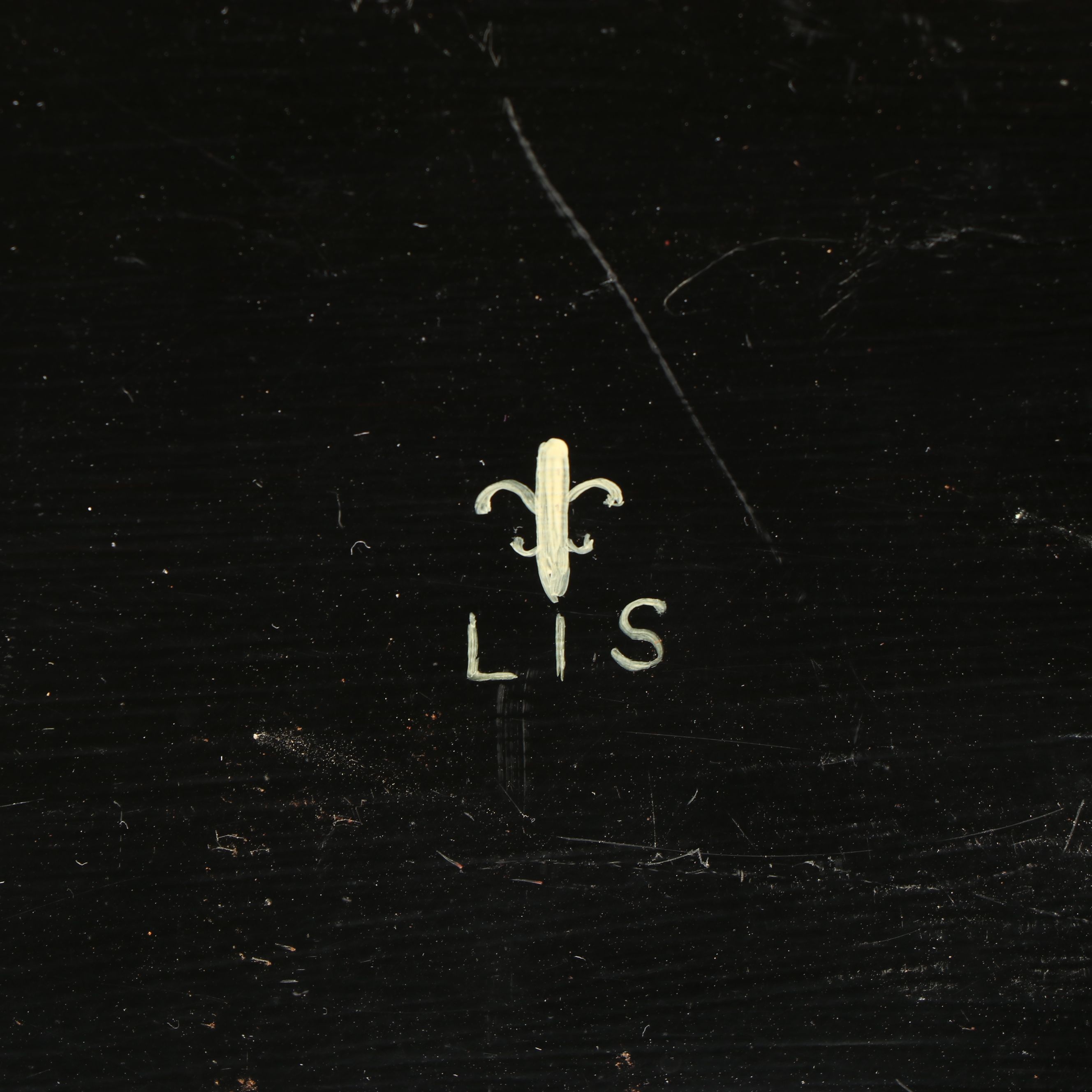 Lacquered and Hand-Painted Floral Metal Tray