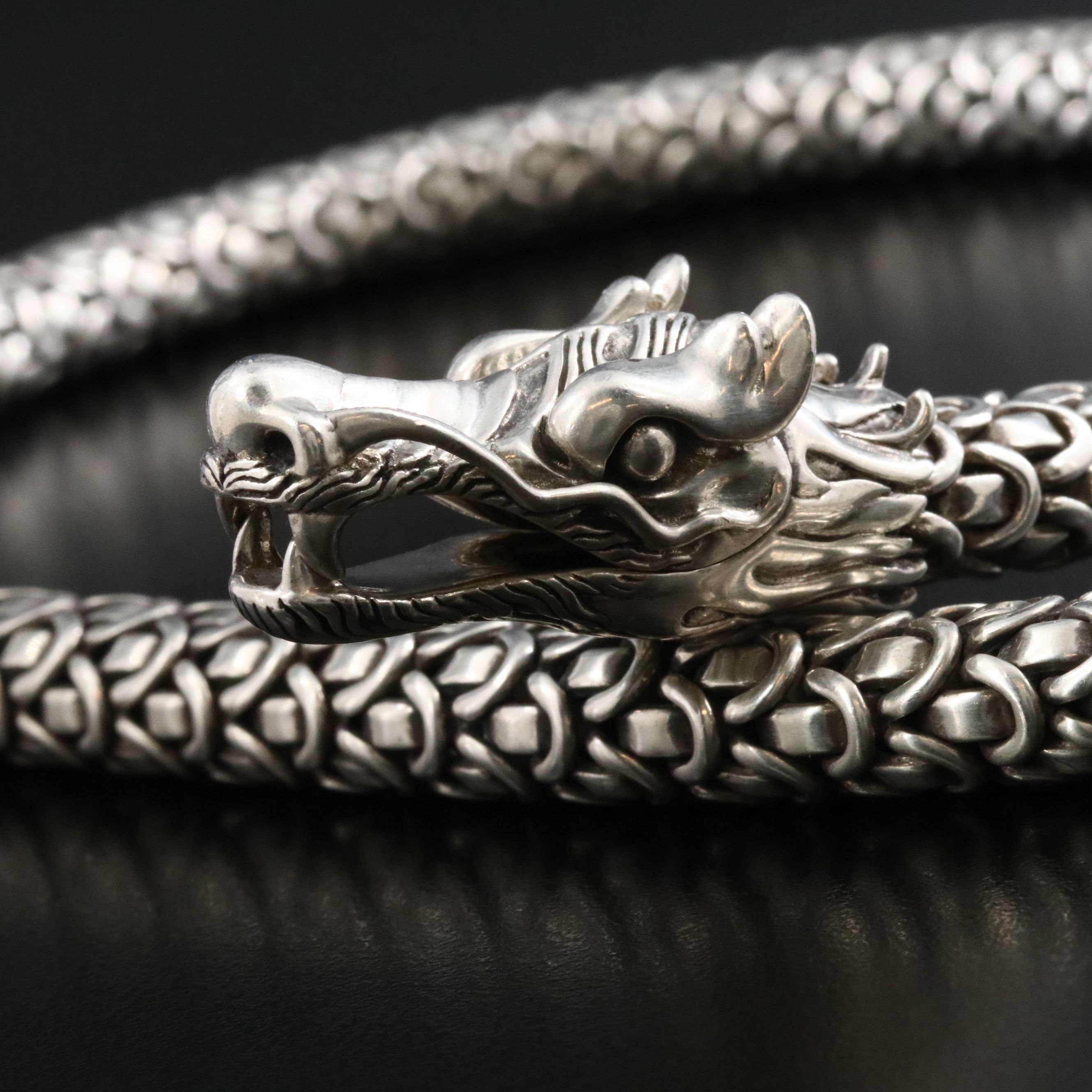 John Hardy Legends Naga Sterling and 18K Bonded Necklace
