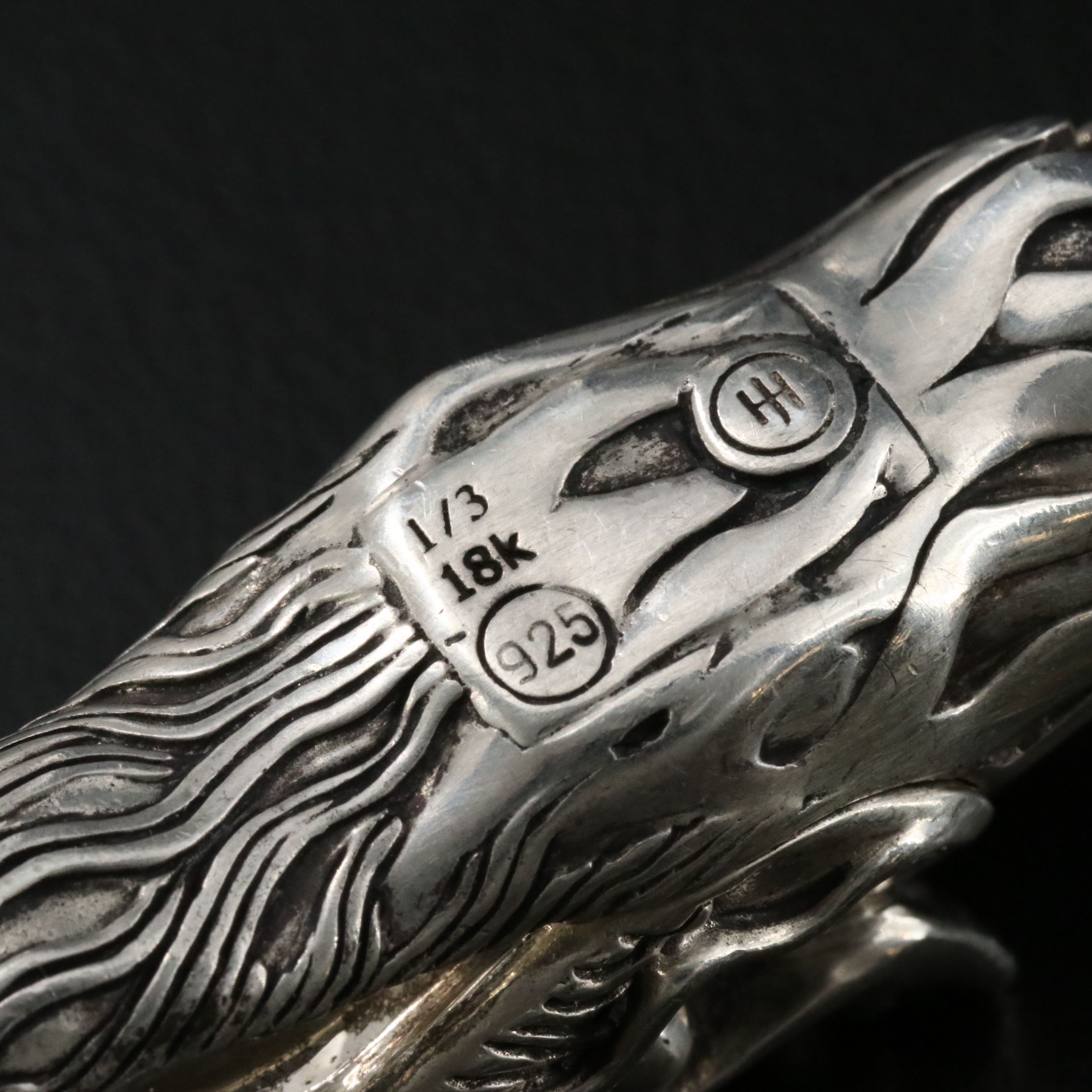 John Hardy Legends Naga Sterling and 18K Bonded Necklace