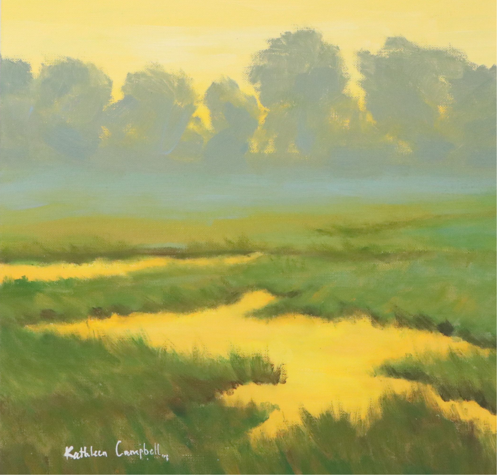 Kathleen Campbell Oil Painting of Marsh Landscape, 2025