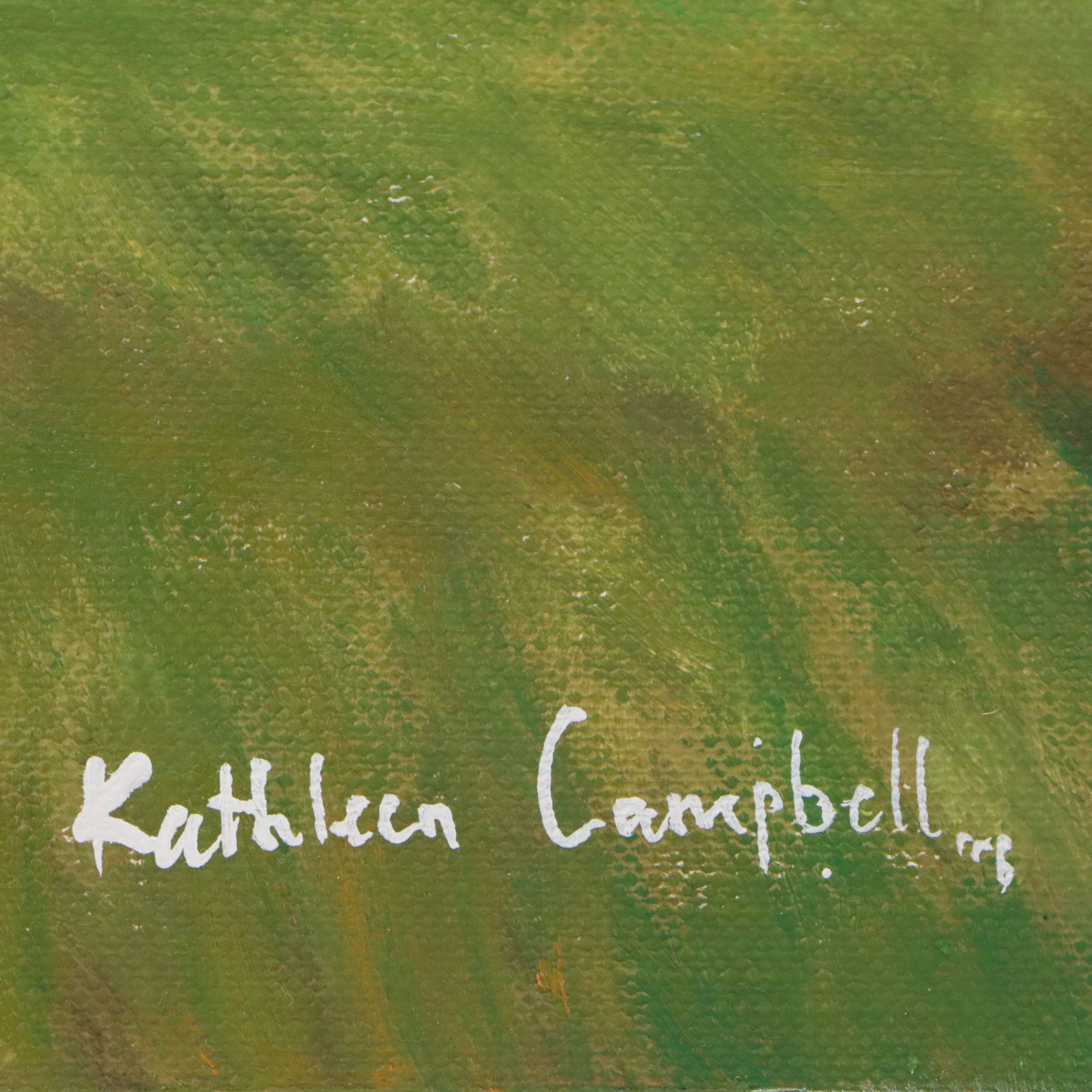 Kathleen Campbell Oil Painting of Marsh Landscape, 2025