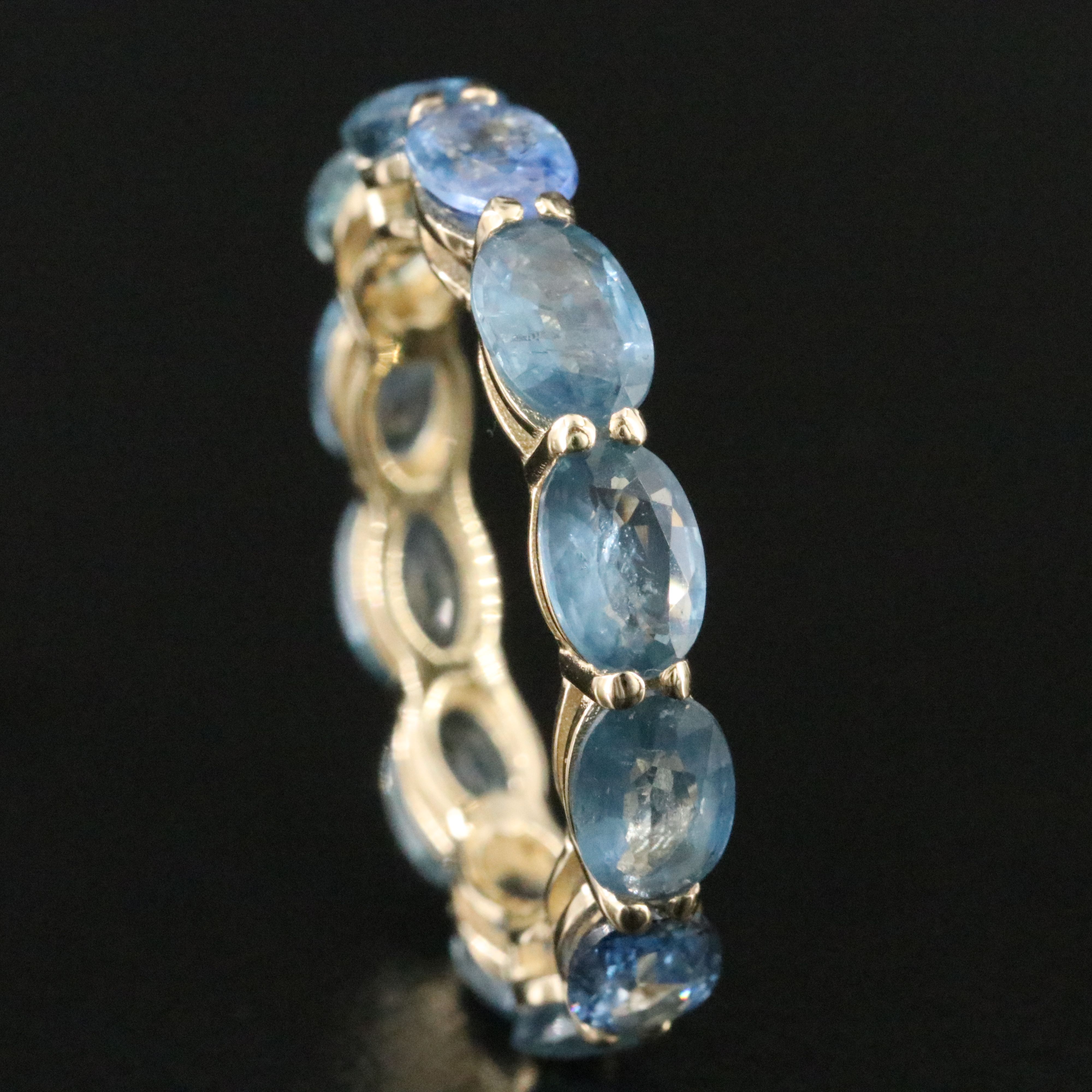 14K Sapphire Eternity Band