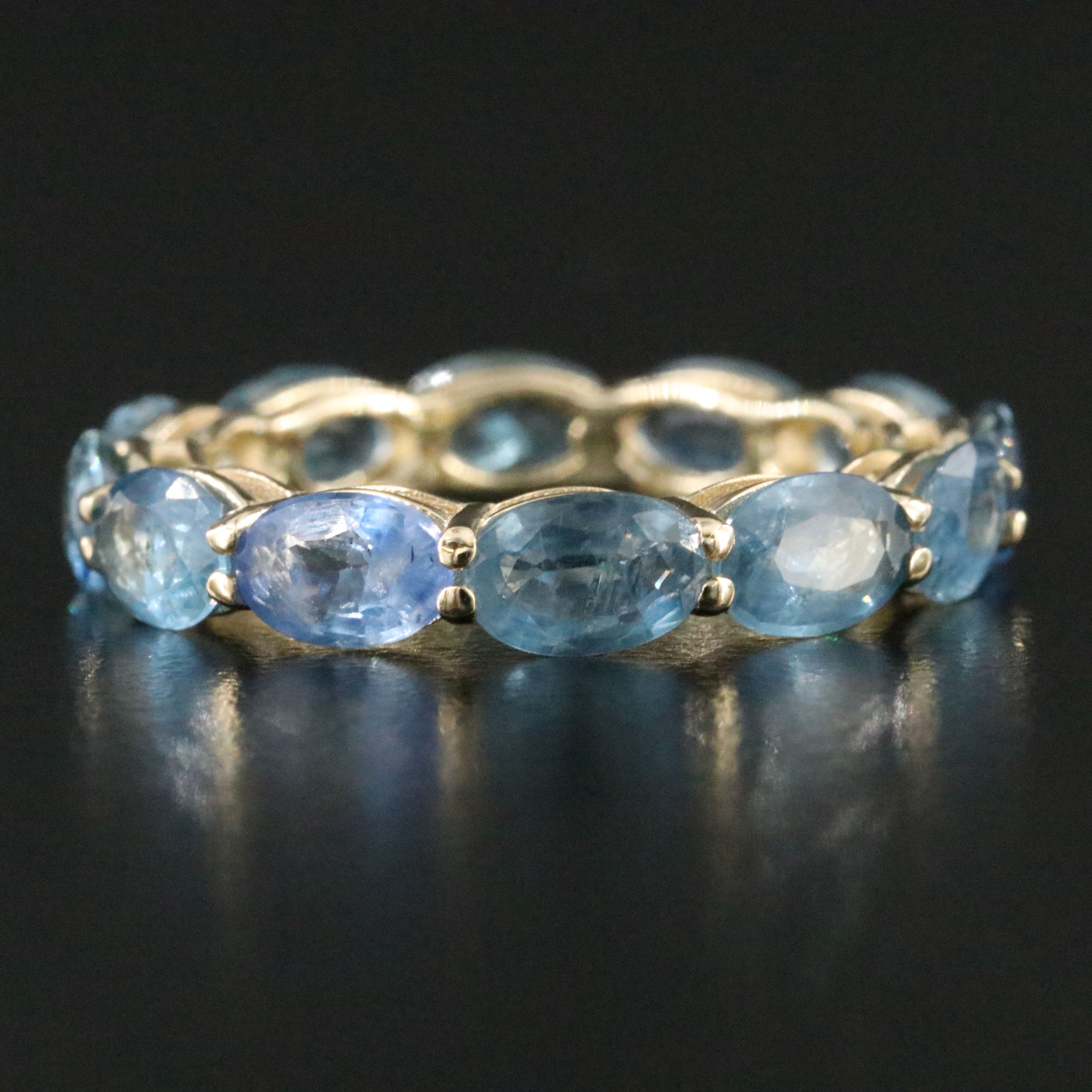 14K Sapphire Eternity Band