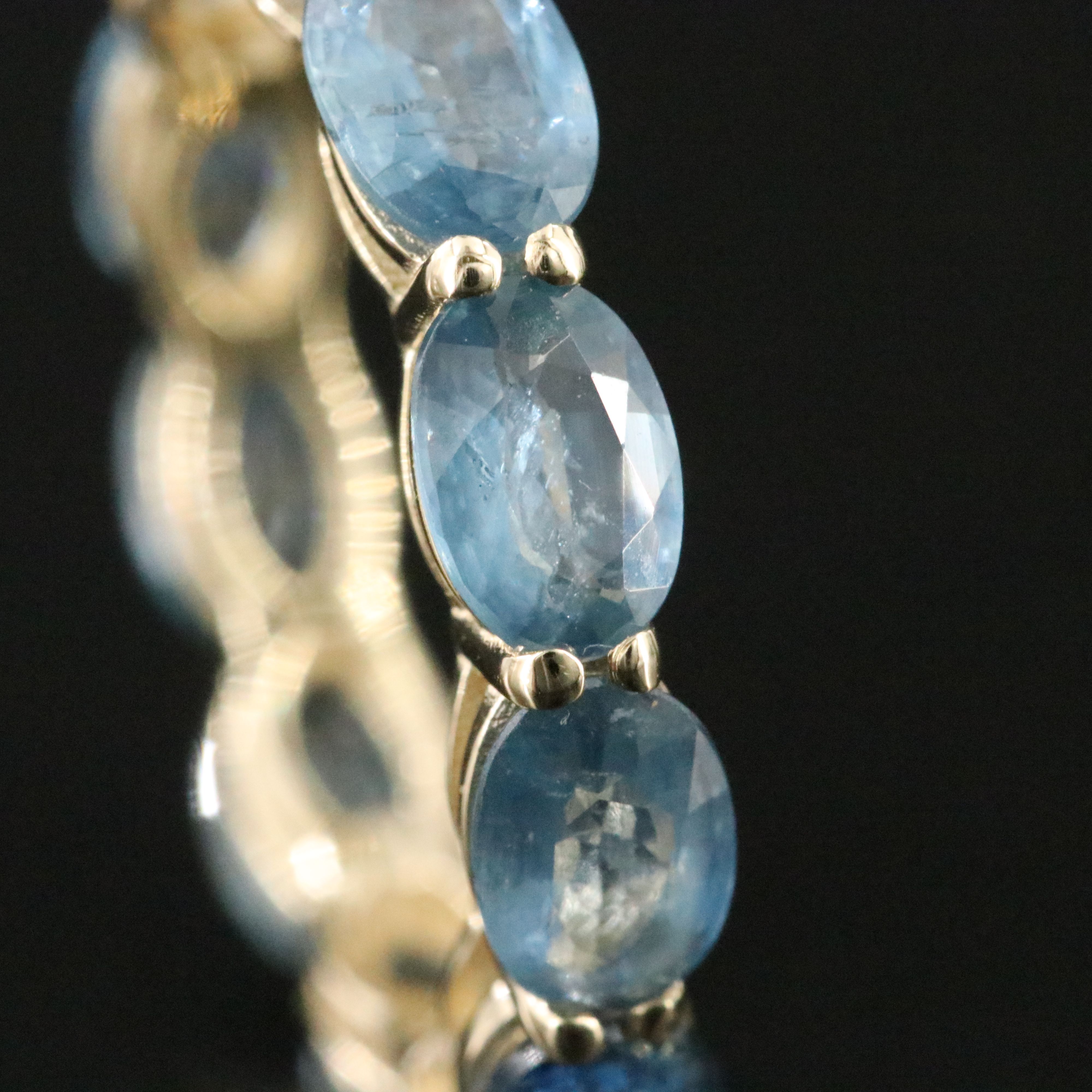 14K Sapphire Eternity Band