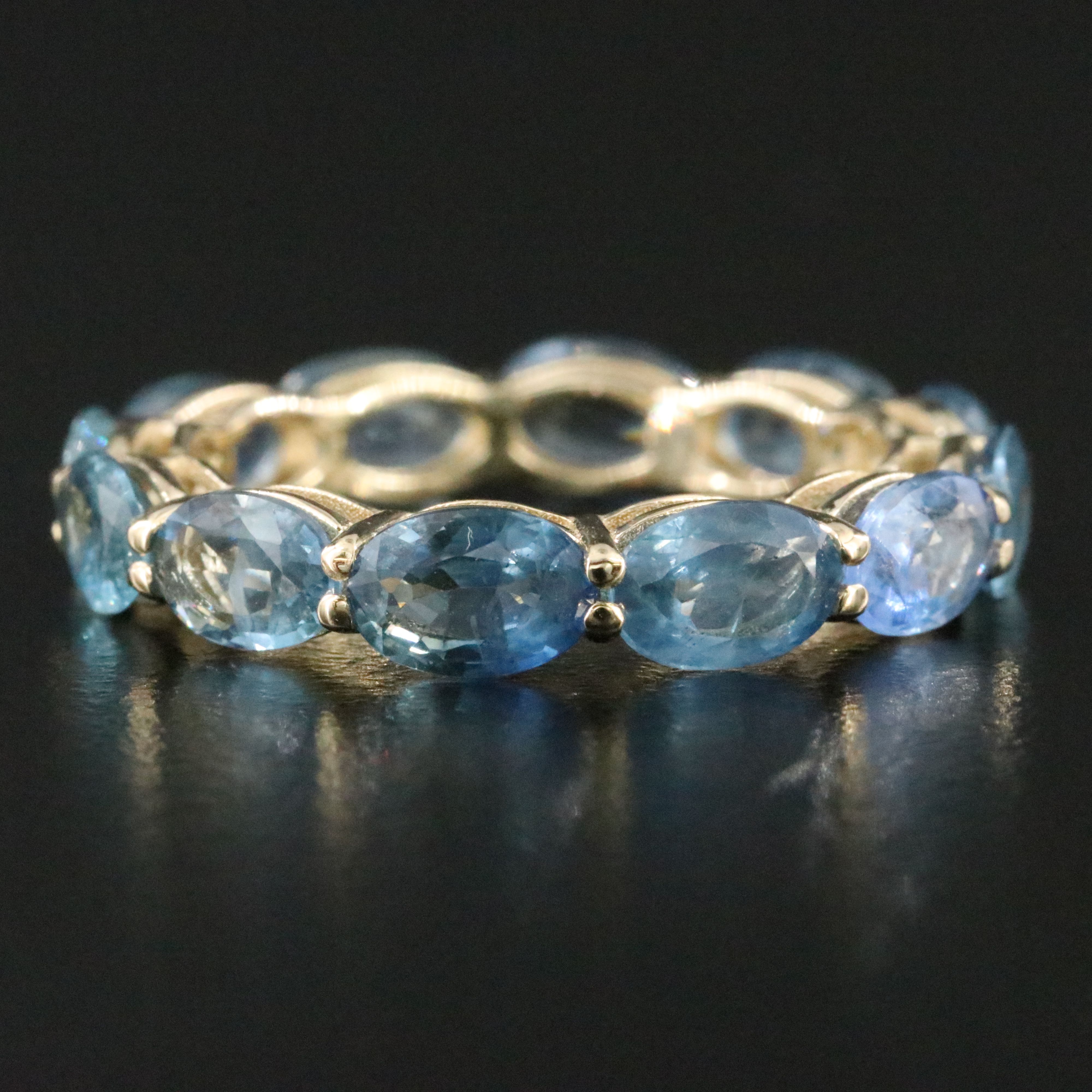 14K Sapphire Eternity Band
