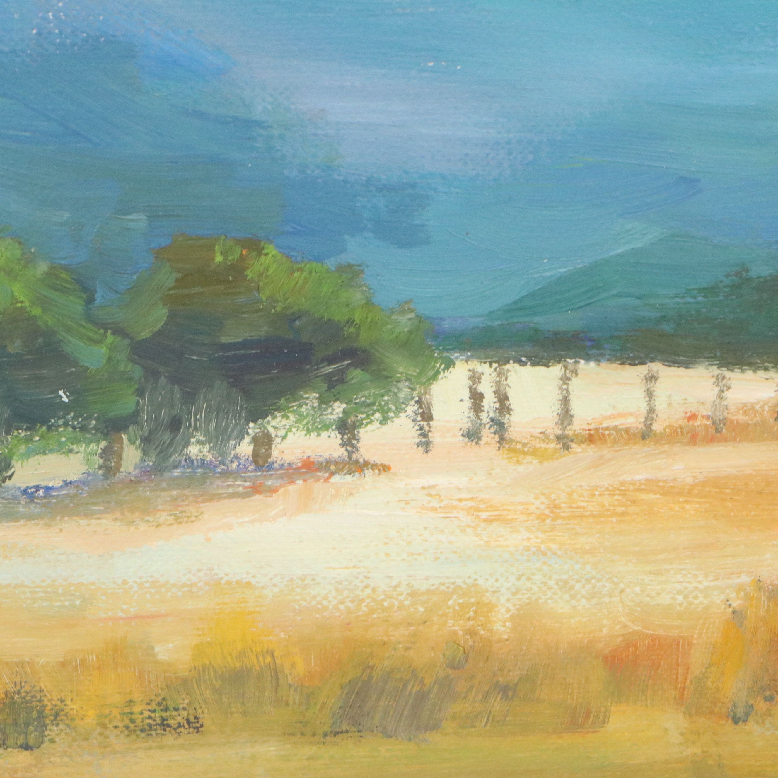 Kathleen Campbell Oil Painting of Mountain Landscape, 2025