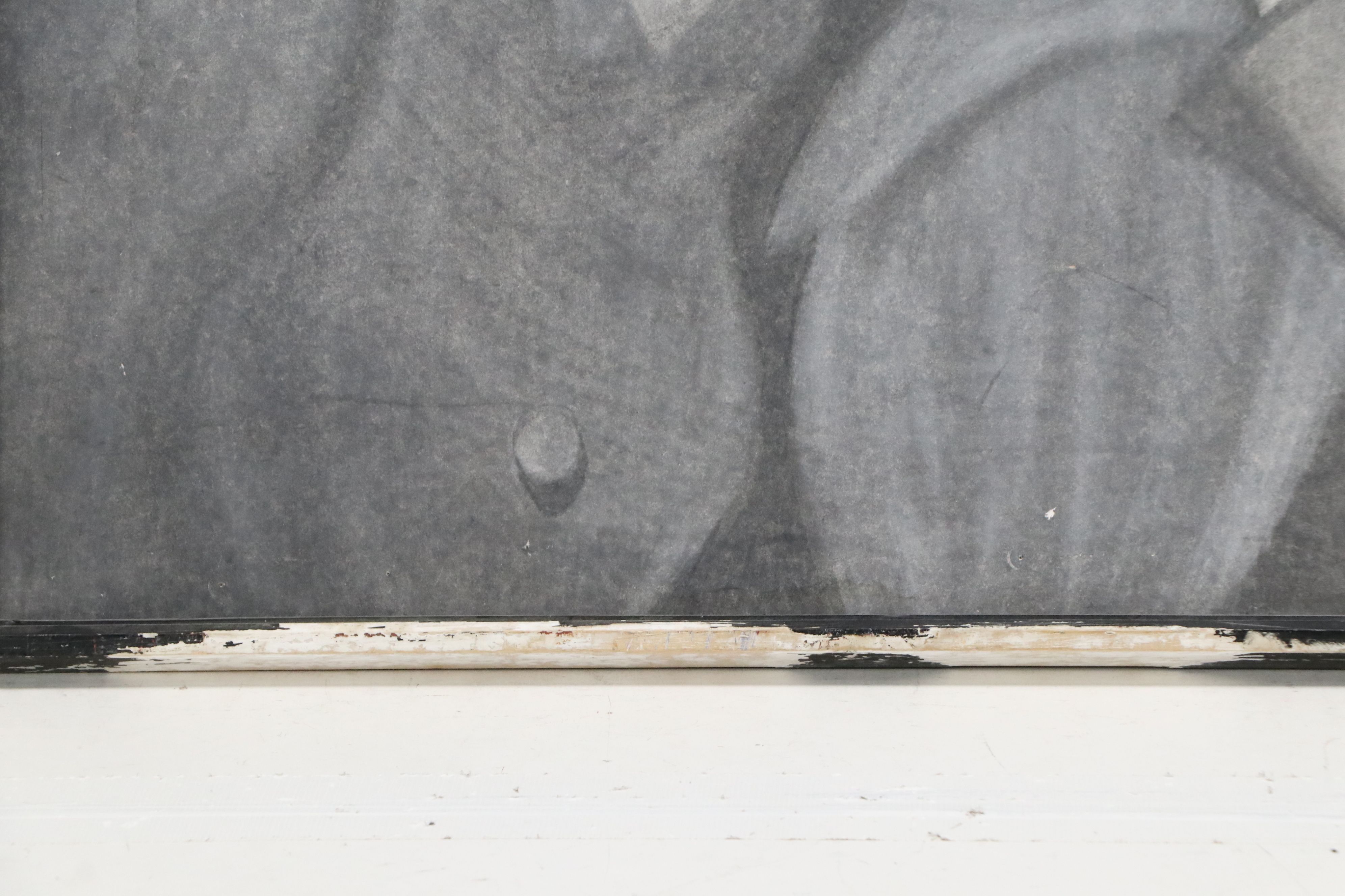 Amy Polen Charcoal Portrait Drawing of Woman, Mid to Late 20th Century