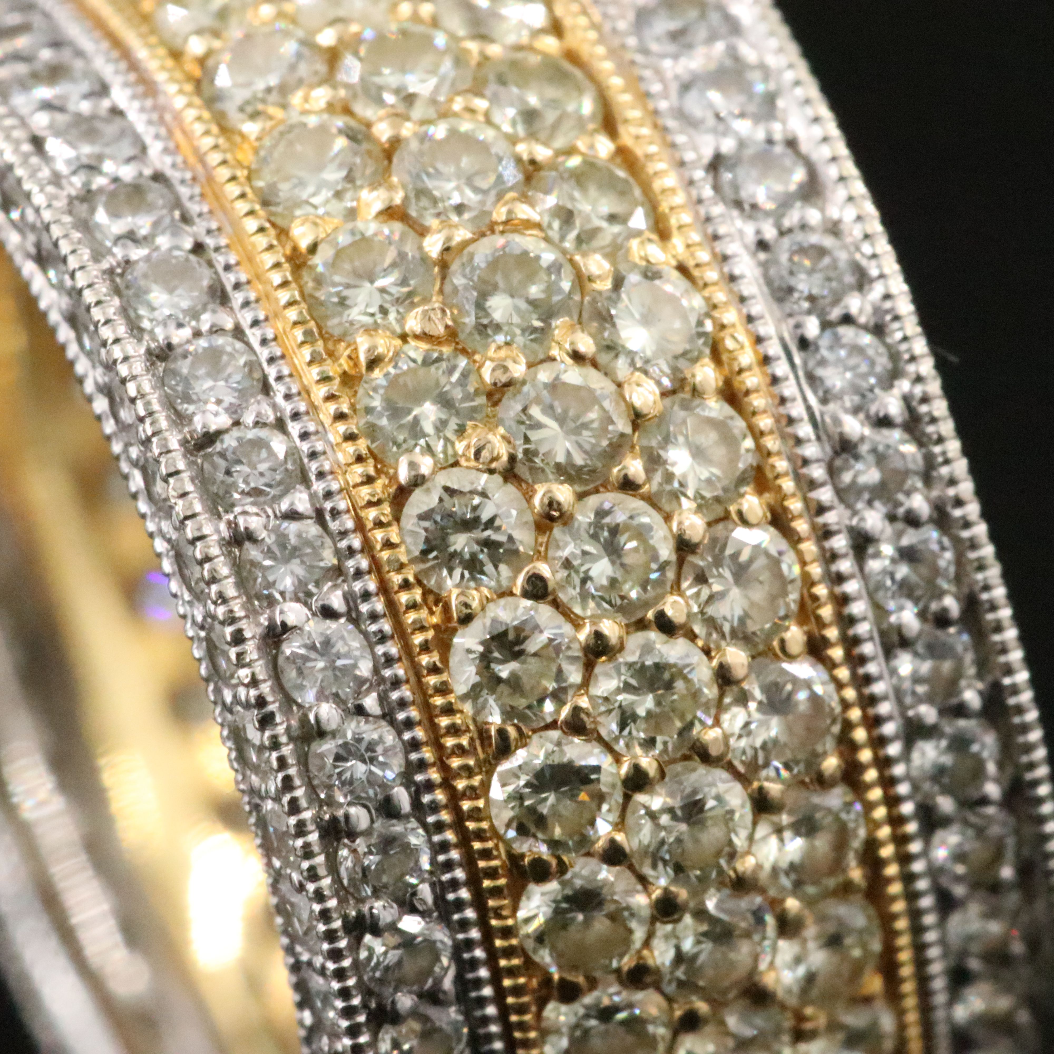 18K 4.49 CTW Diamond Wide Eternity Band