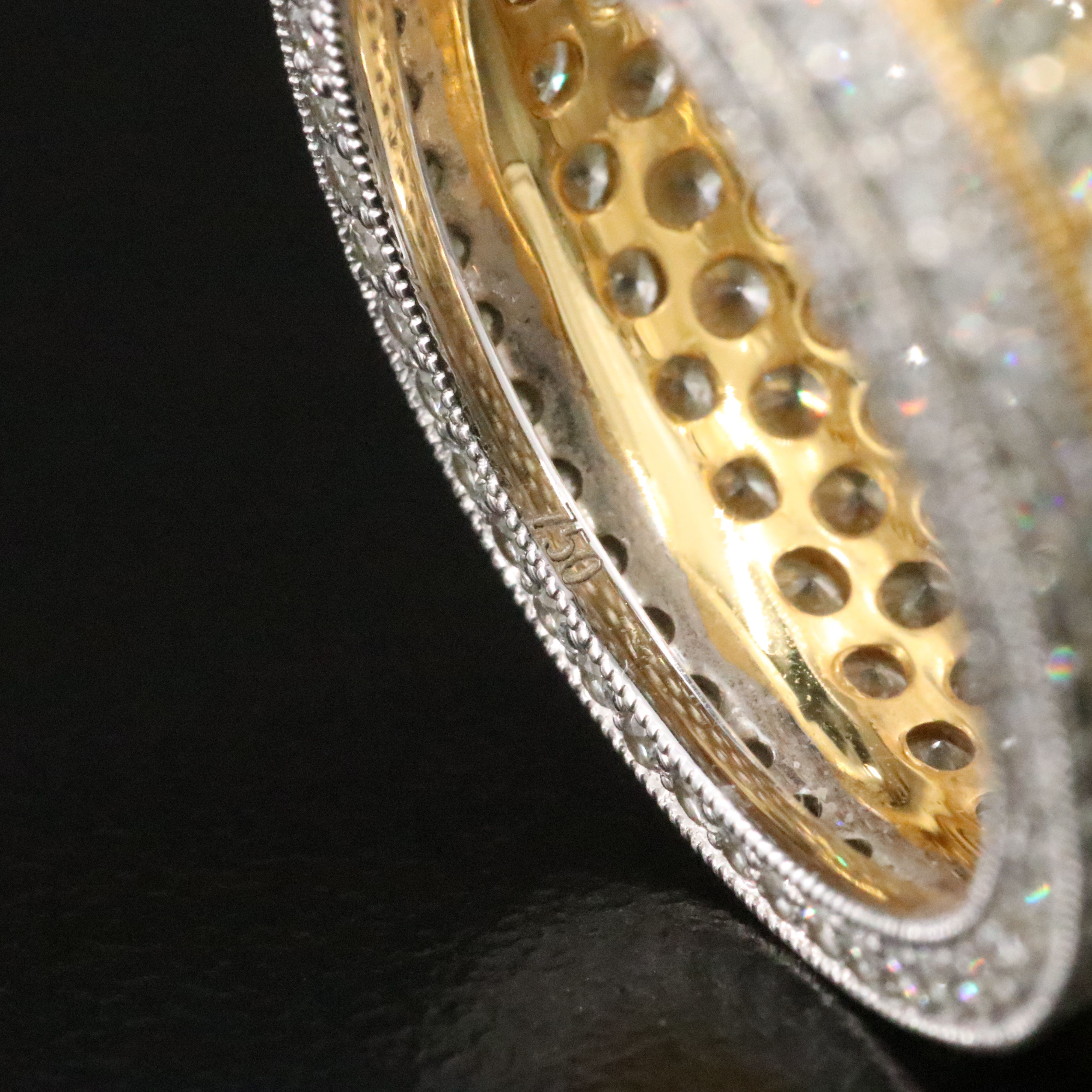 18K 4.49 CTW Diamond Wide Eternity Band