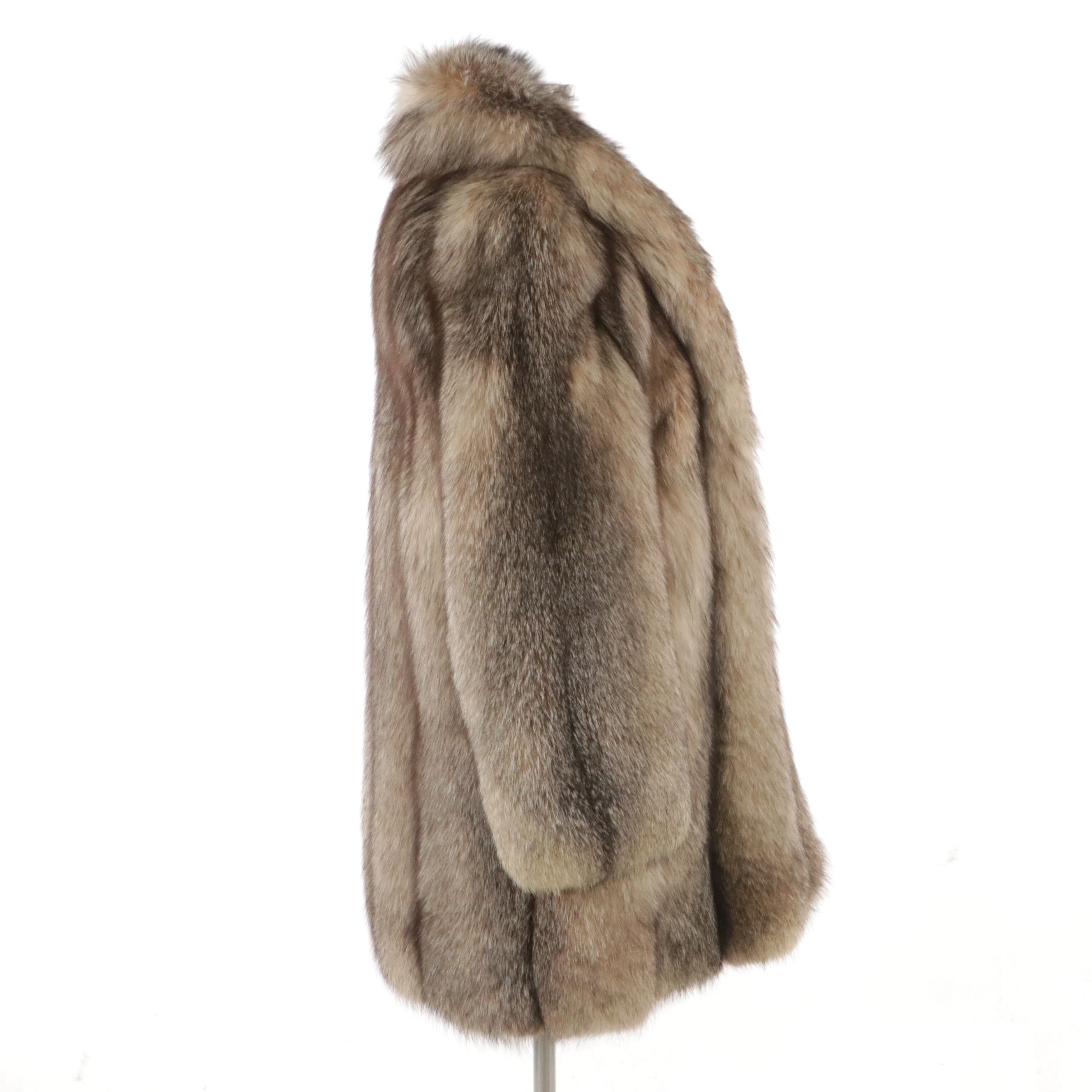 Crystal Fox Fur Stroller Coat from Herbert's Furs