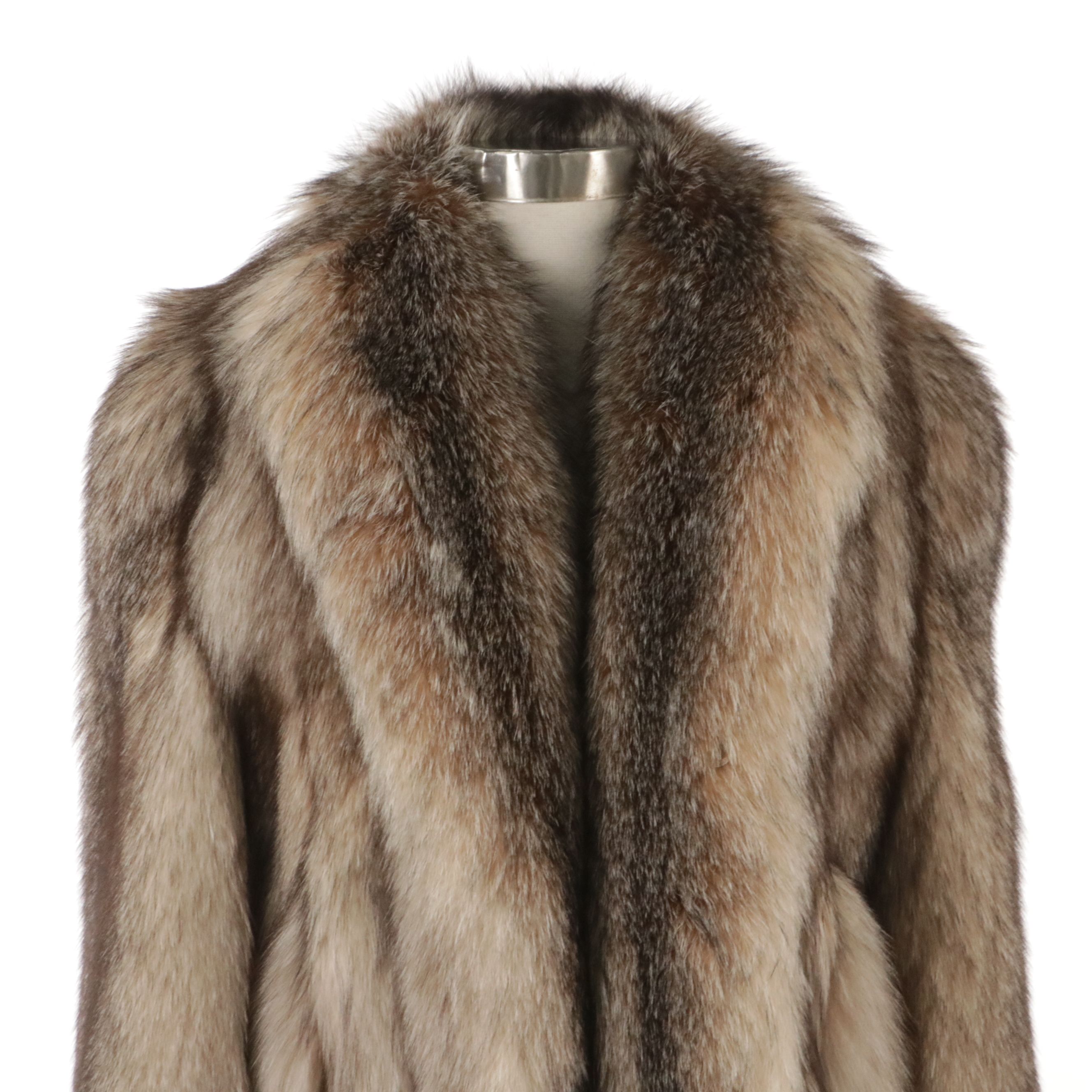 Crystal Fox Fur Stroller Coat from Herbert's Furs