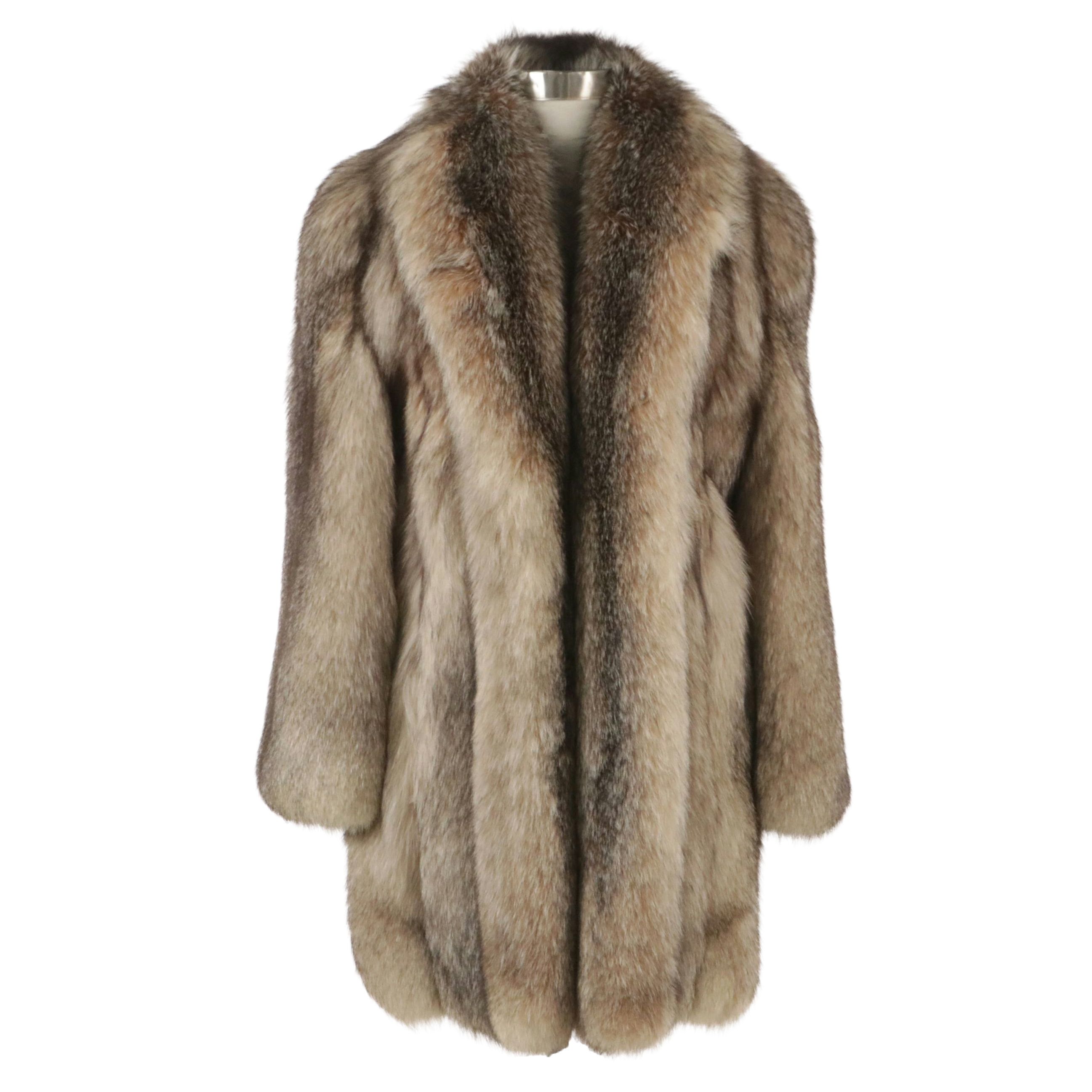 Crystal Fox Fur Stroller Coat from Herbert's Furs
