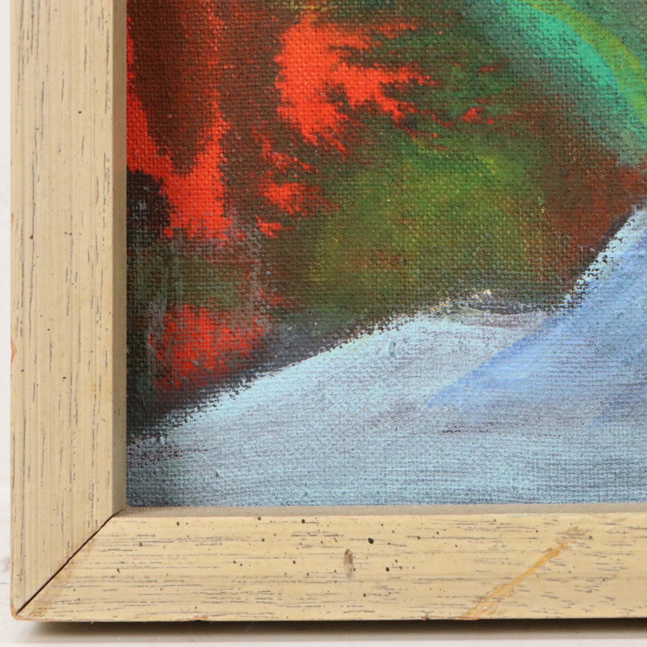 Fauvist Oil Painting of Spring Flowers, 21st Century