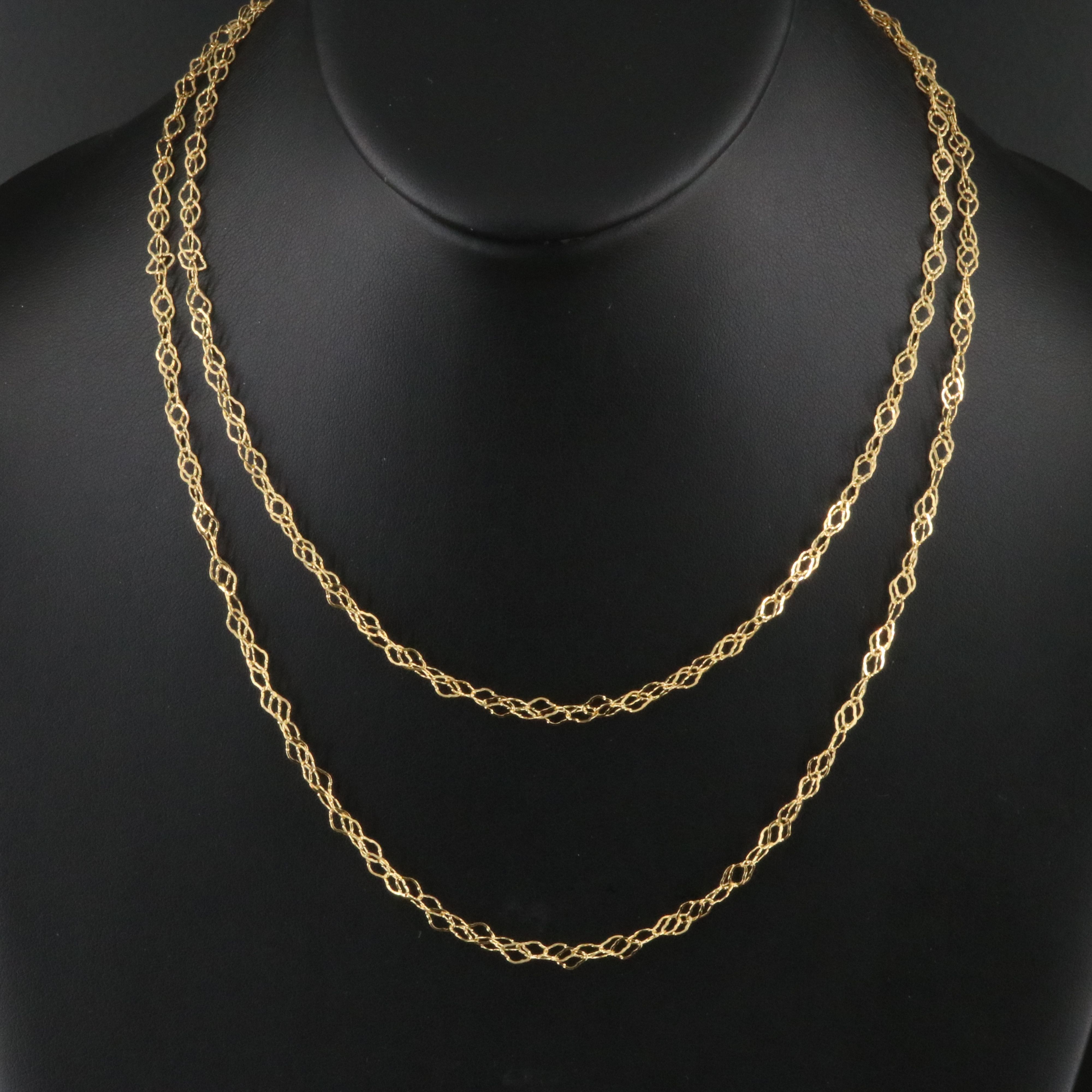 14K Fancy Link Necklace