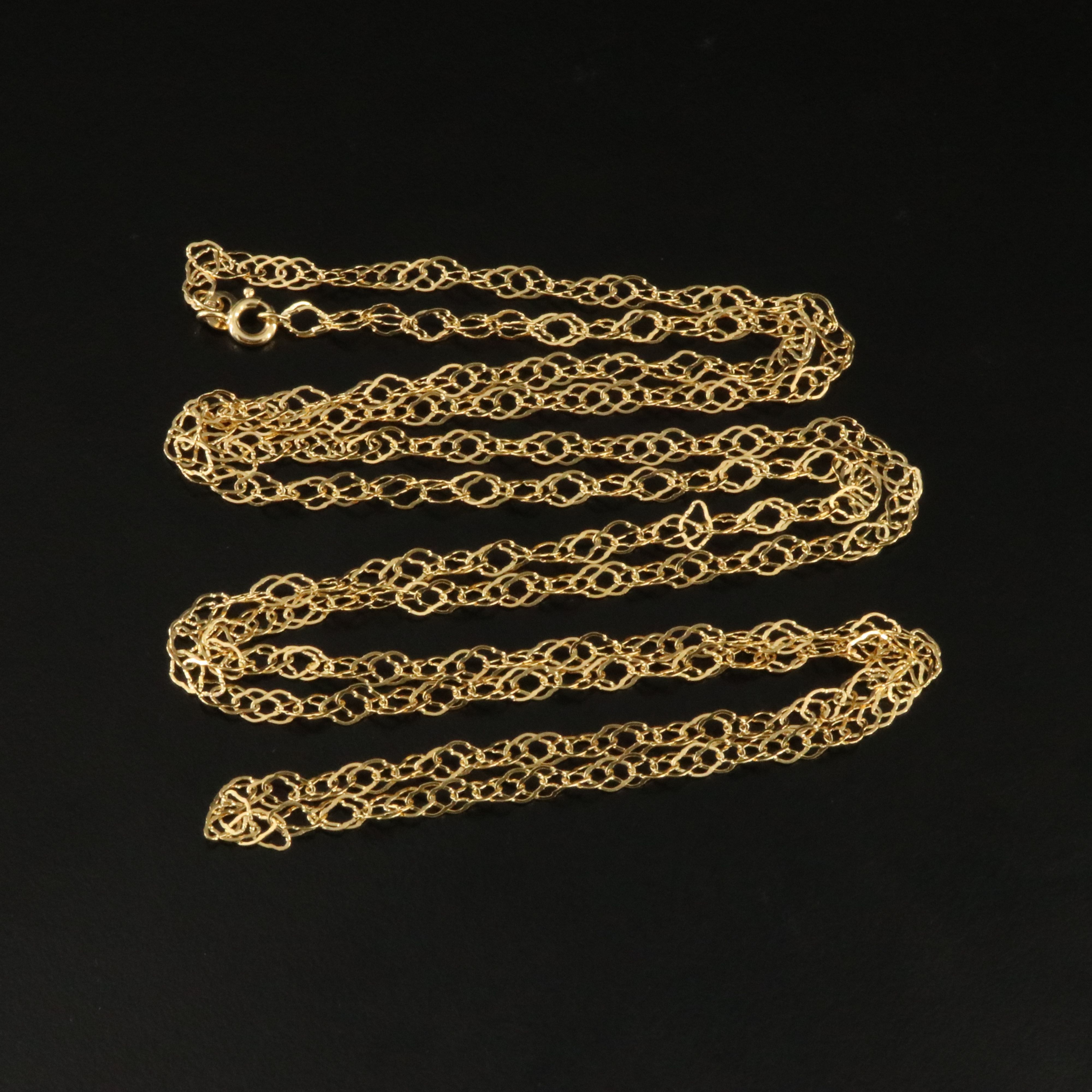 14K Fancy Link Necklace