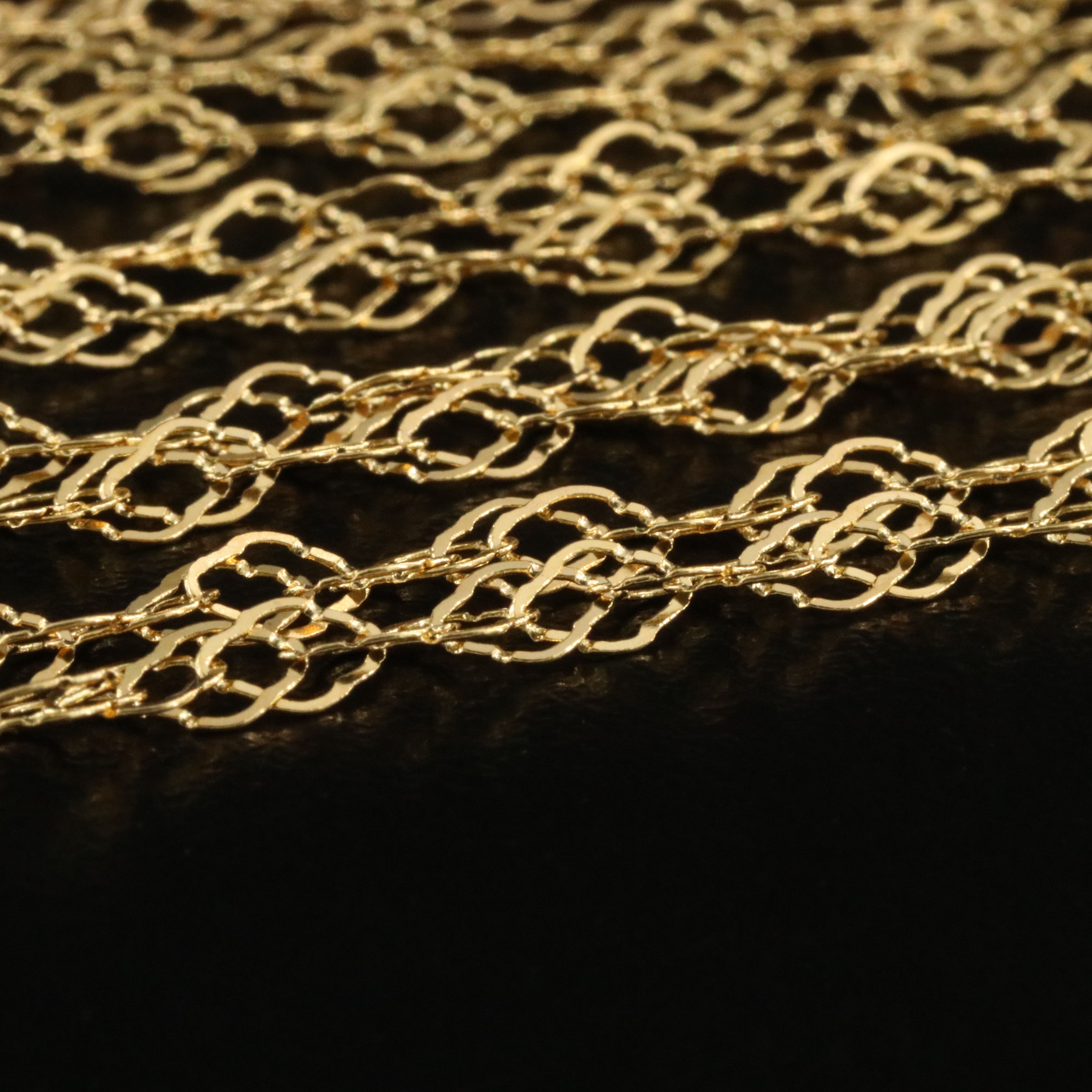 14K Fancy Link Necklace