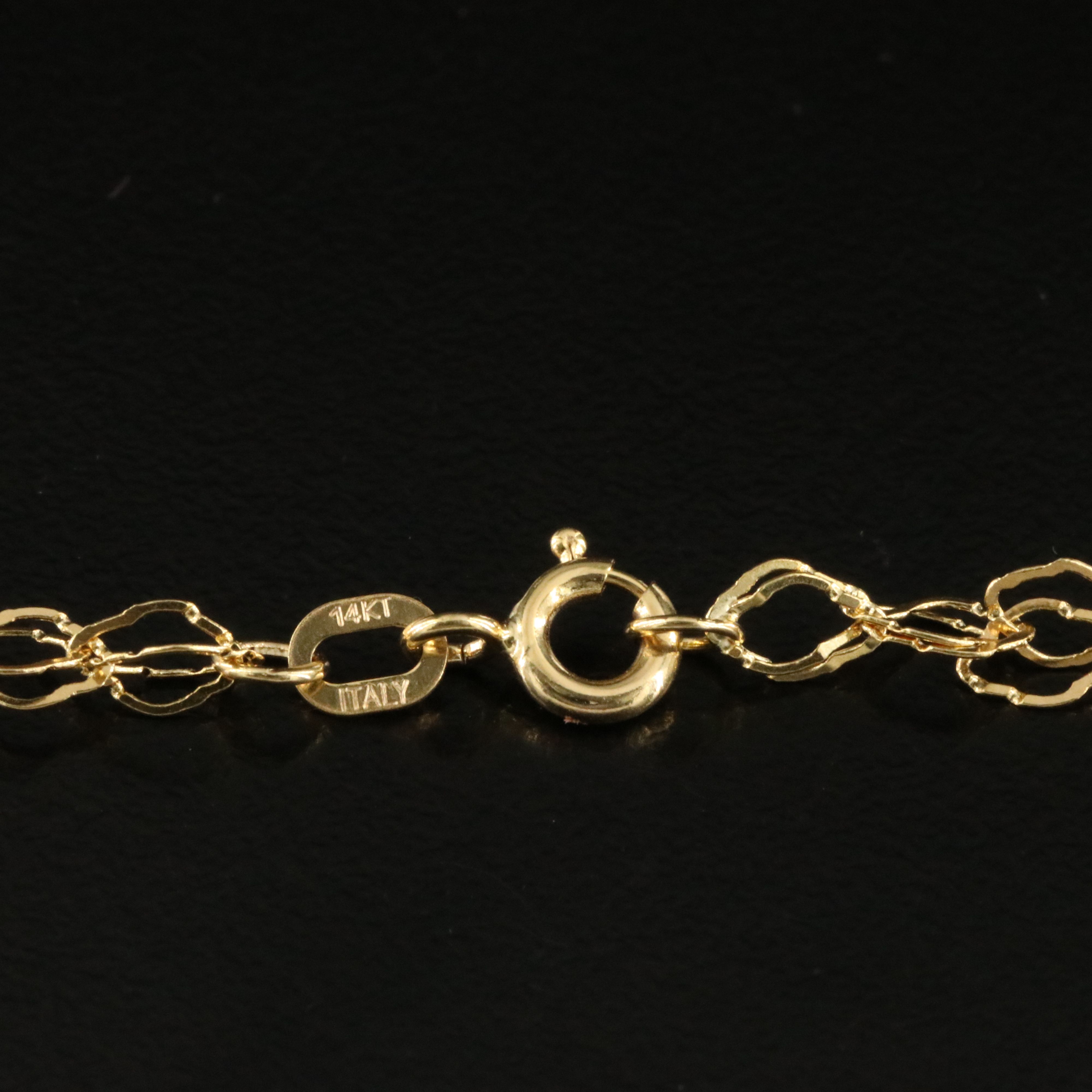 14K Fancy Link Necklace