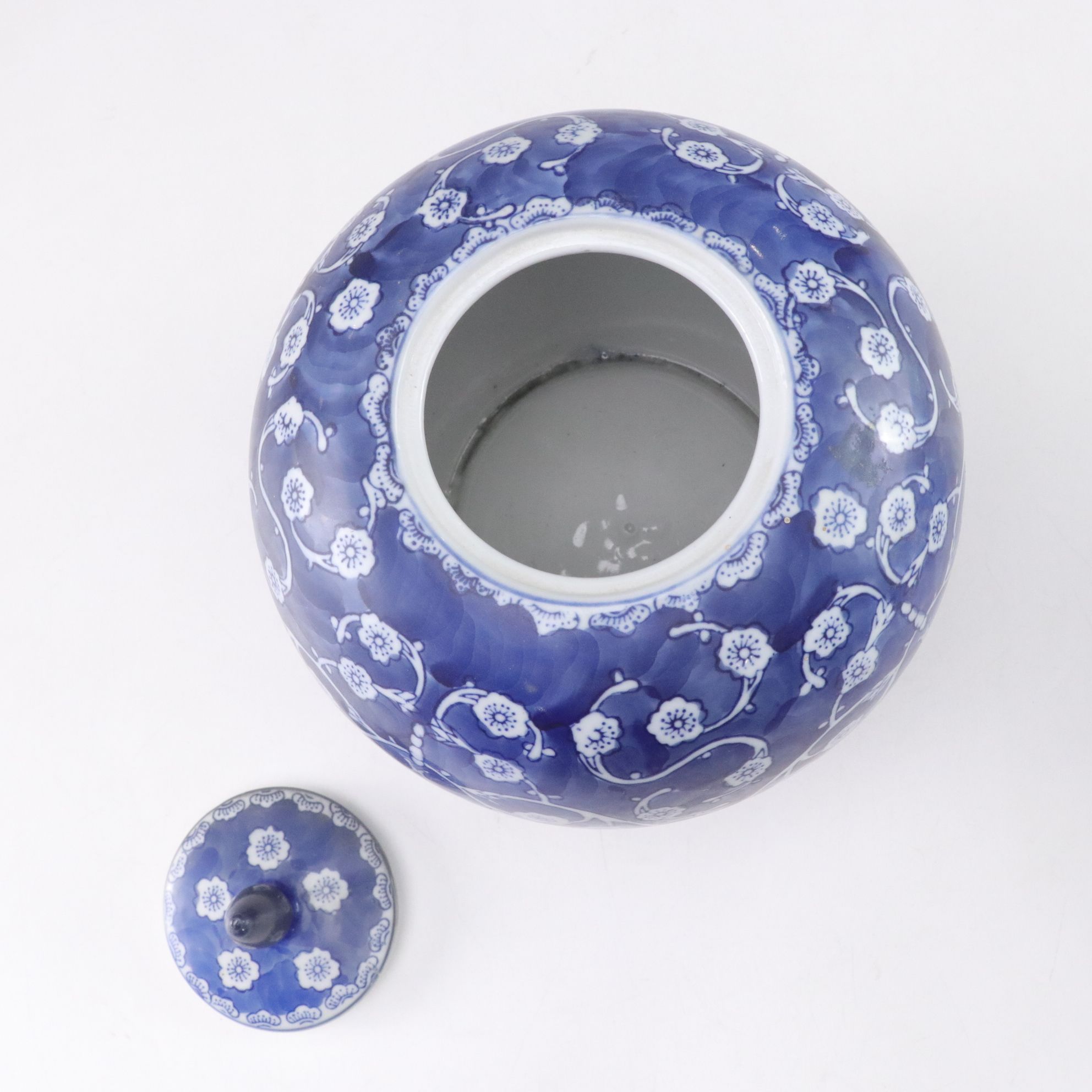 Chinese Blue and White Porcelain Melon Jars