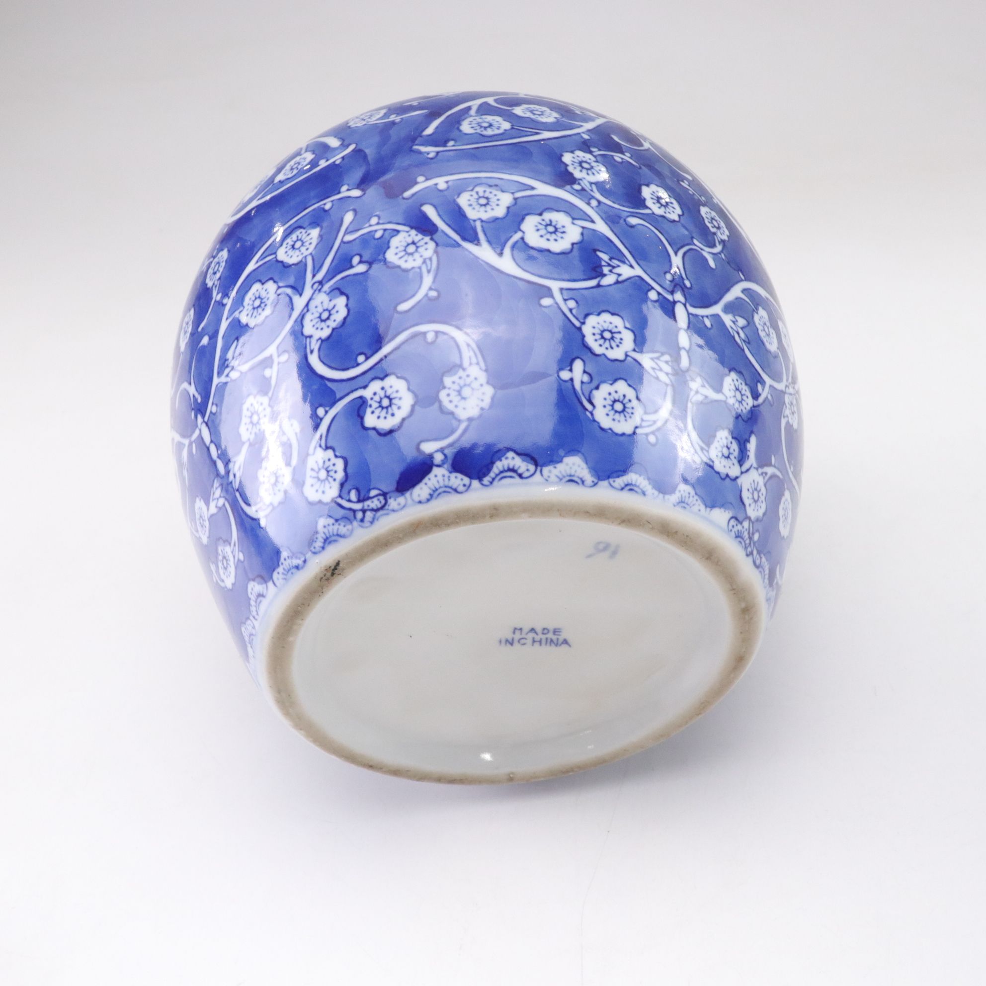 Chinese Blue and White Porcelain Melon Jars