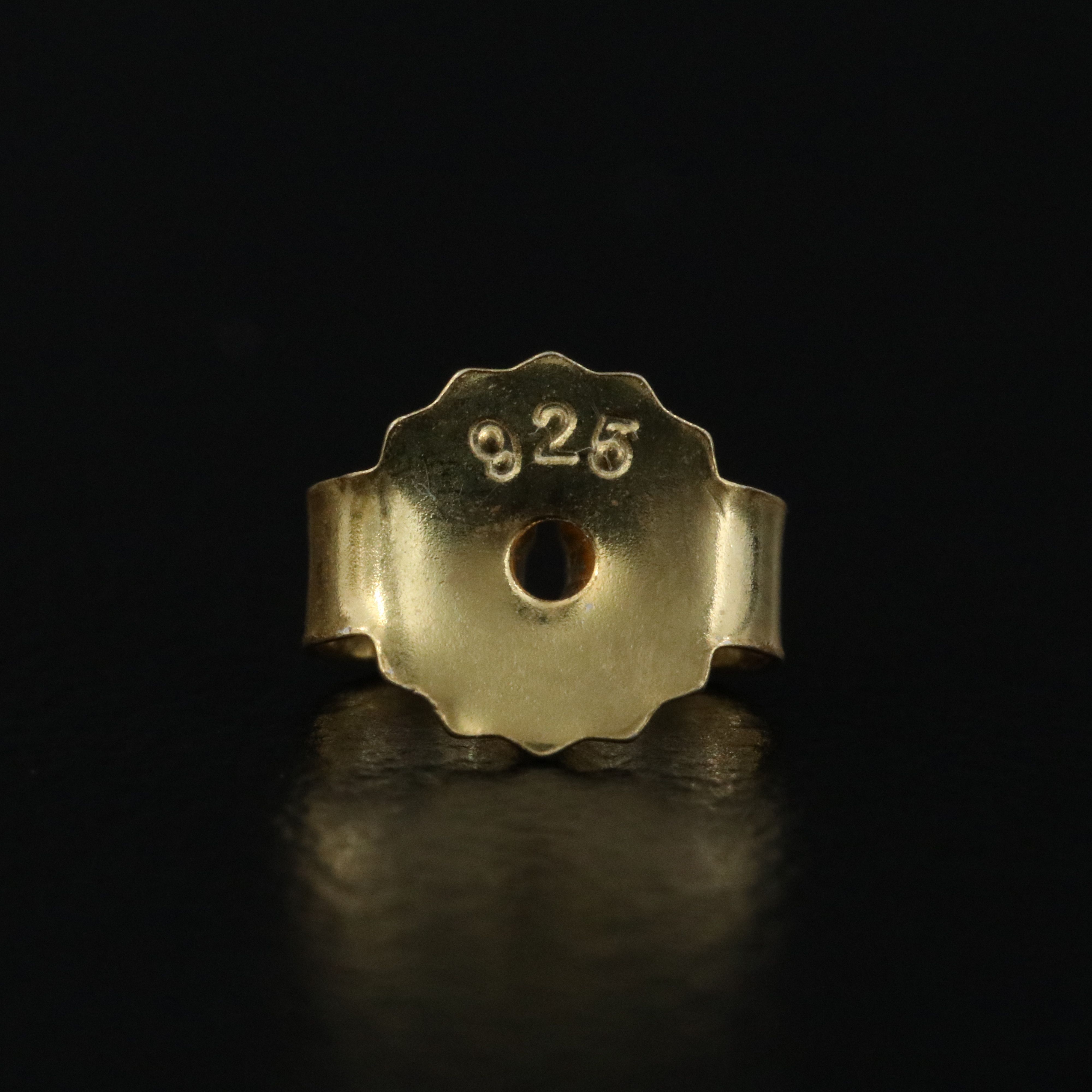 Sterling Faux Pearl and Emerald Earrings