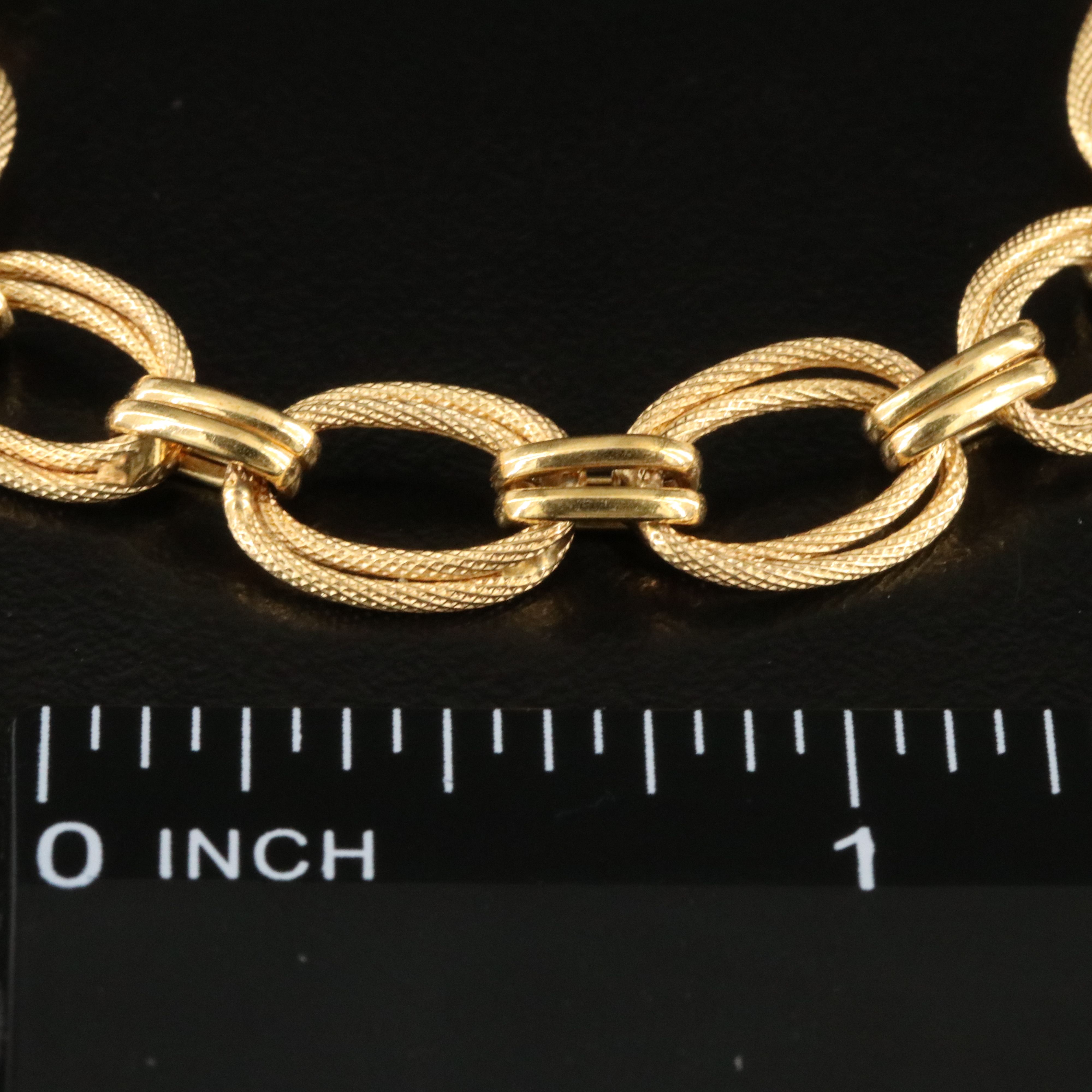 14K Oval Link Bracelet