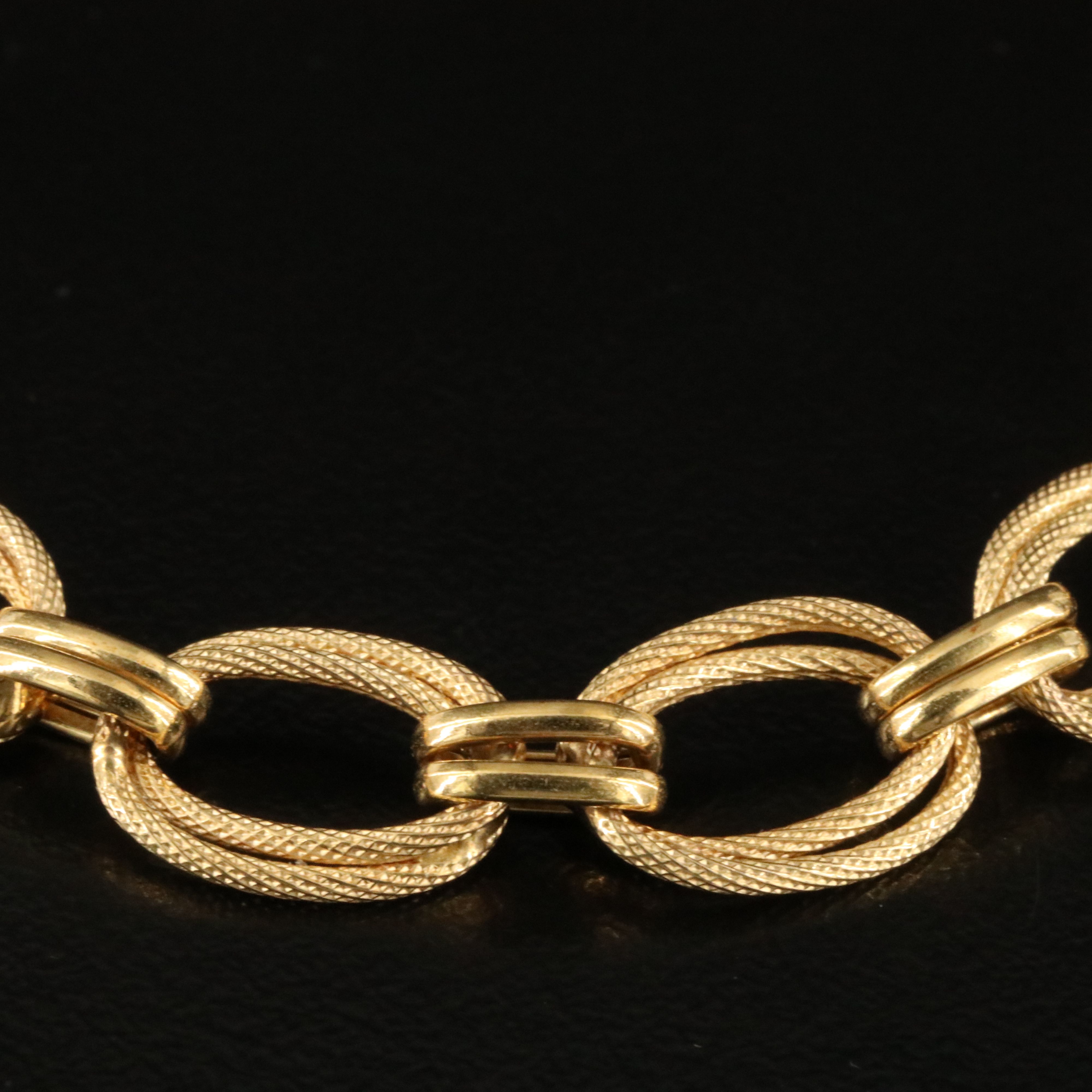 14K Oval Link Bracelet