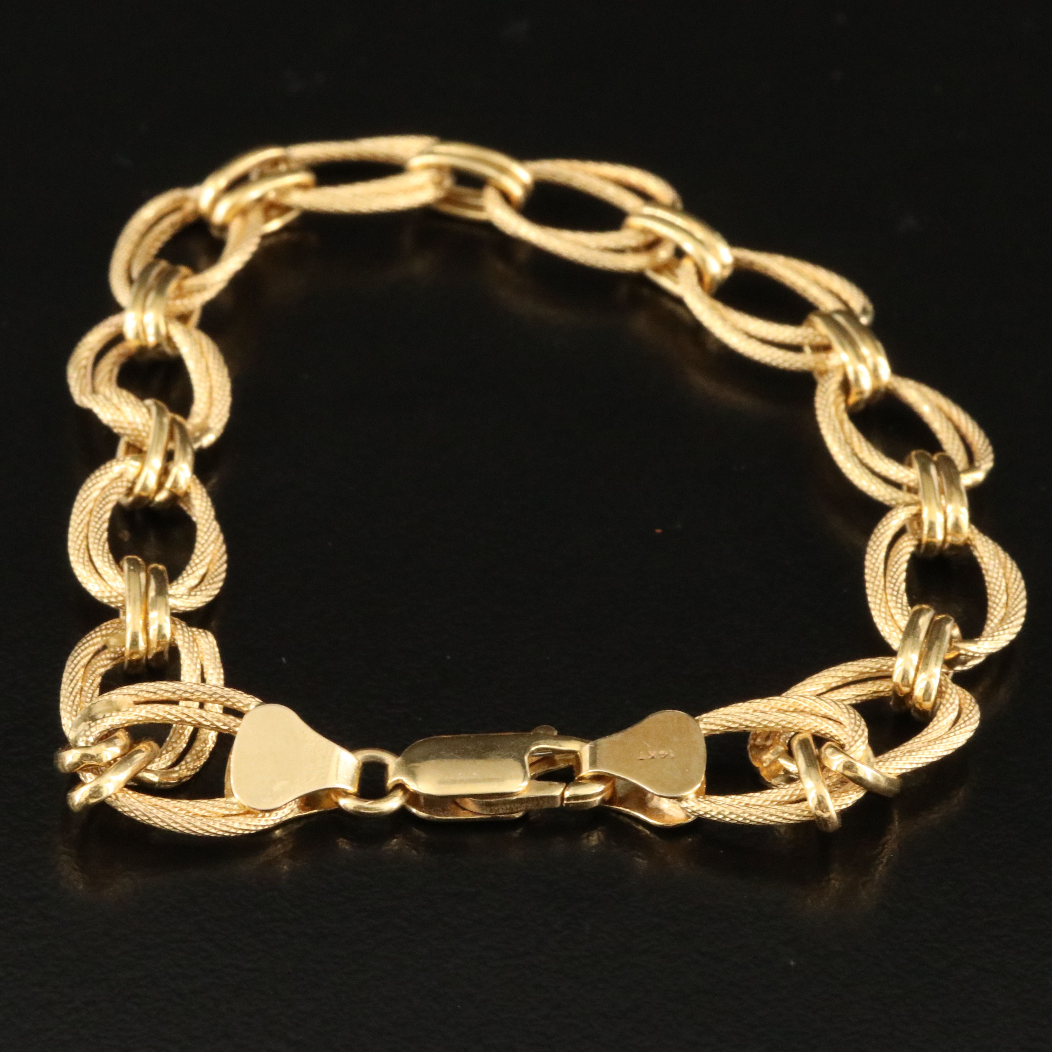 14K Oval Link Bracelet