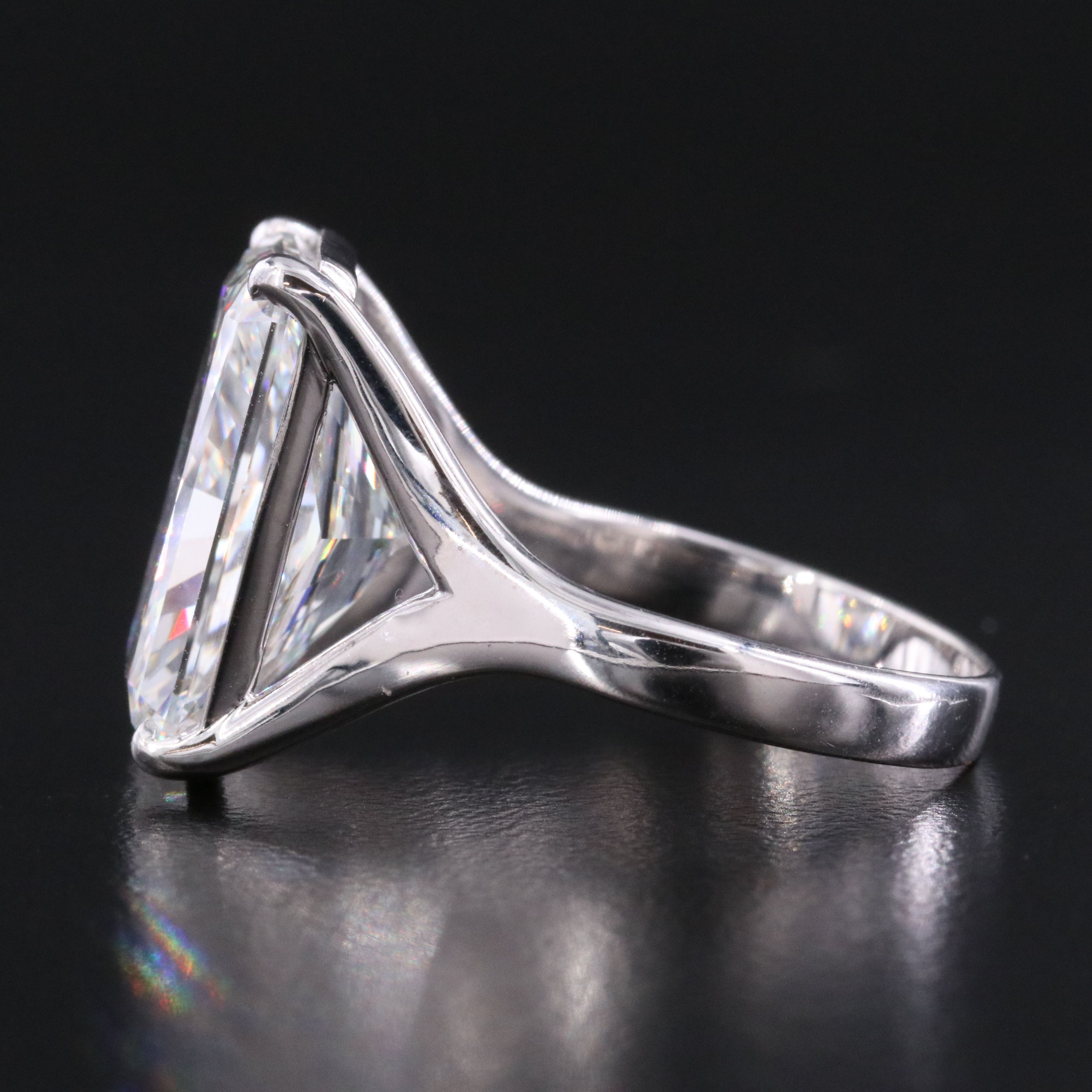 14K 10.03 CT Lab Grown Diamond Solitaire Ring with IGI Report