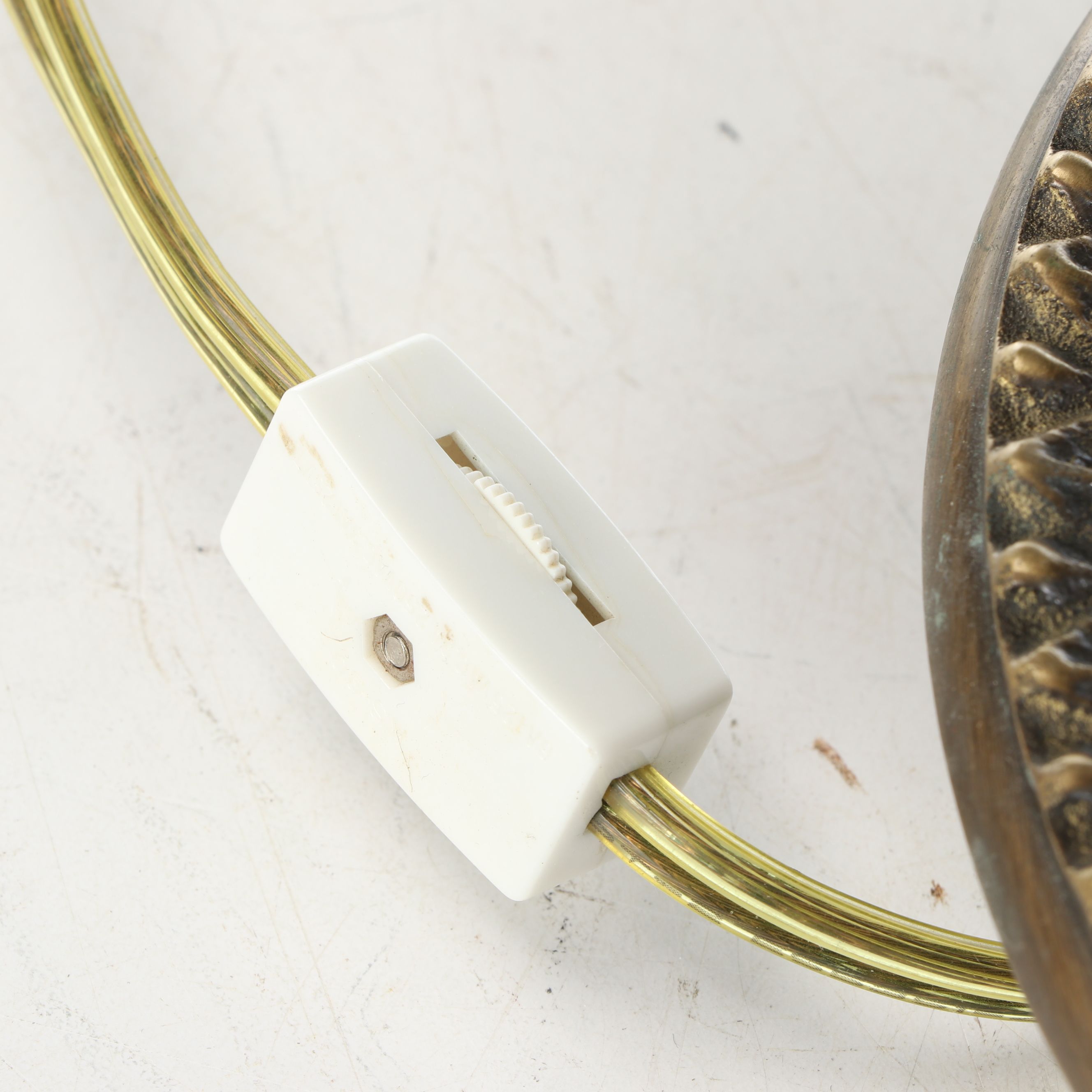 Neoclassical Bouillotte Brass Table Lamp with Black Paper Shade