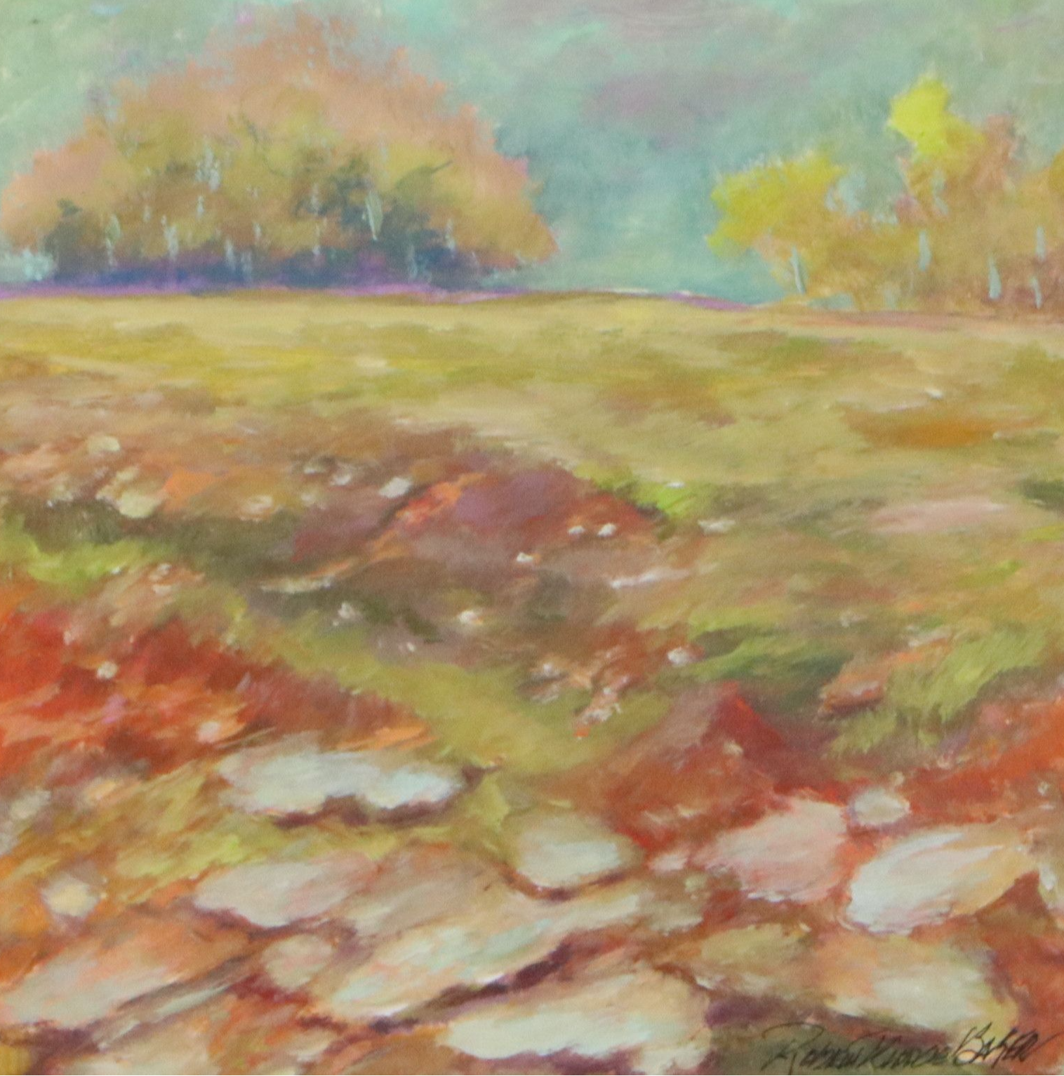 Robert Riddle Baker Acrylic Painting "Spring Sun," 2026