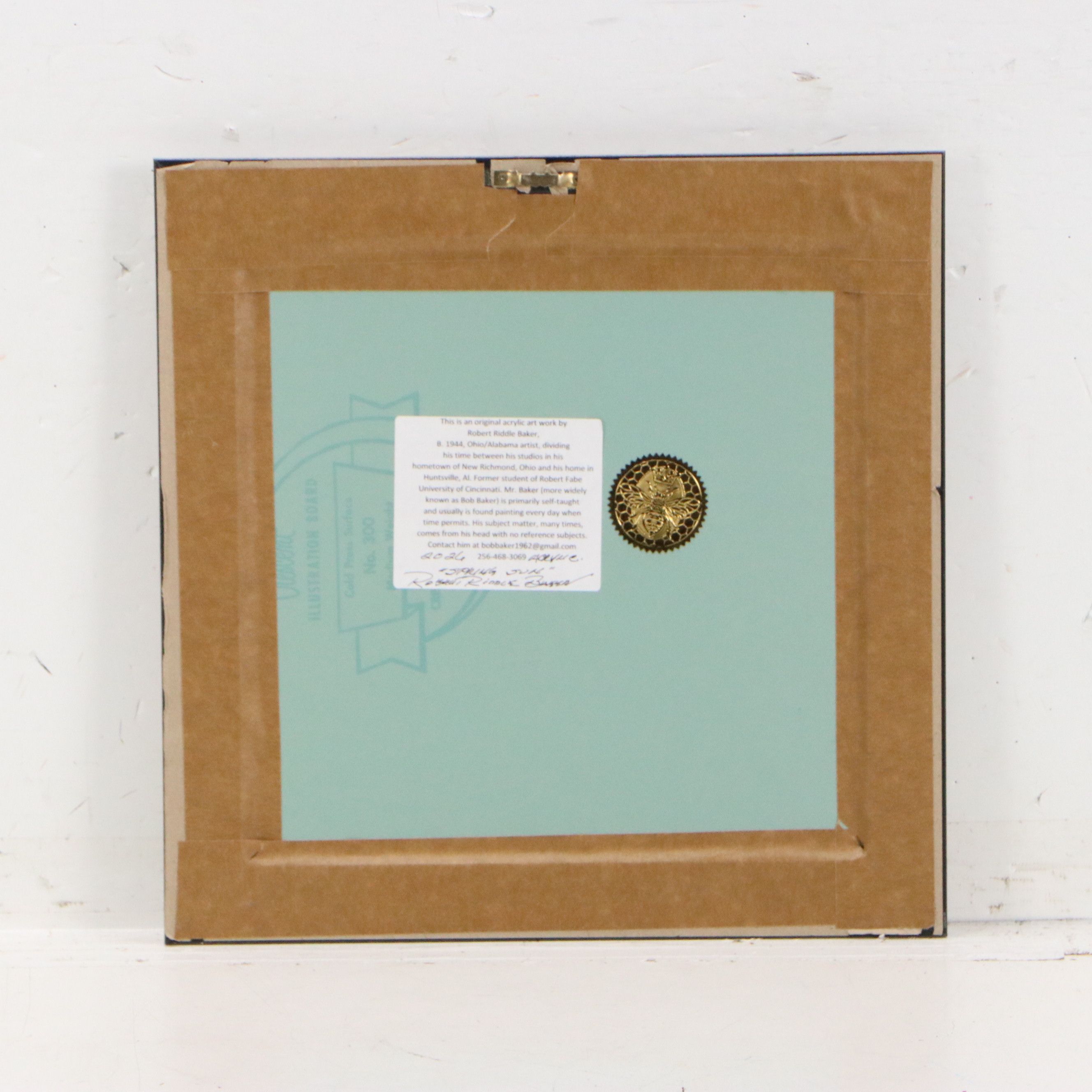 Robert Riddle Baker Acrylic Painting "Spring Sun," 2026