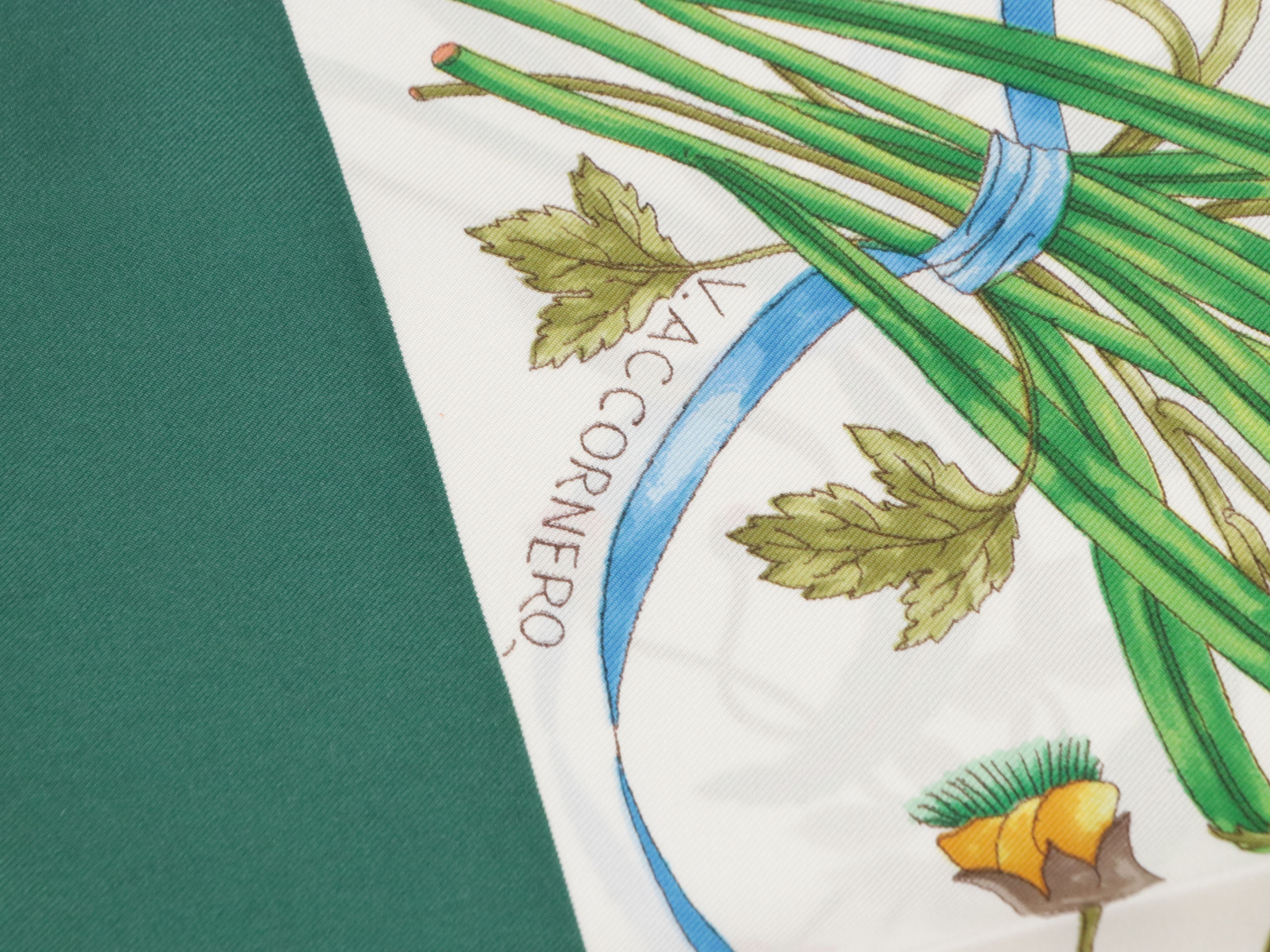 Gucci Nosegay Pattern Scarf 90 in Silk Twill with Retail Sleeve