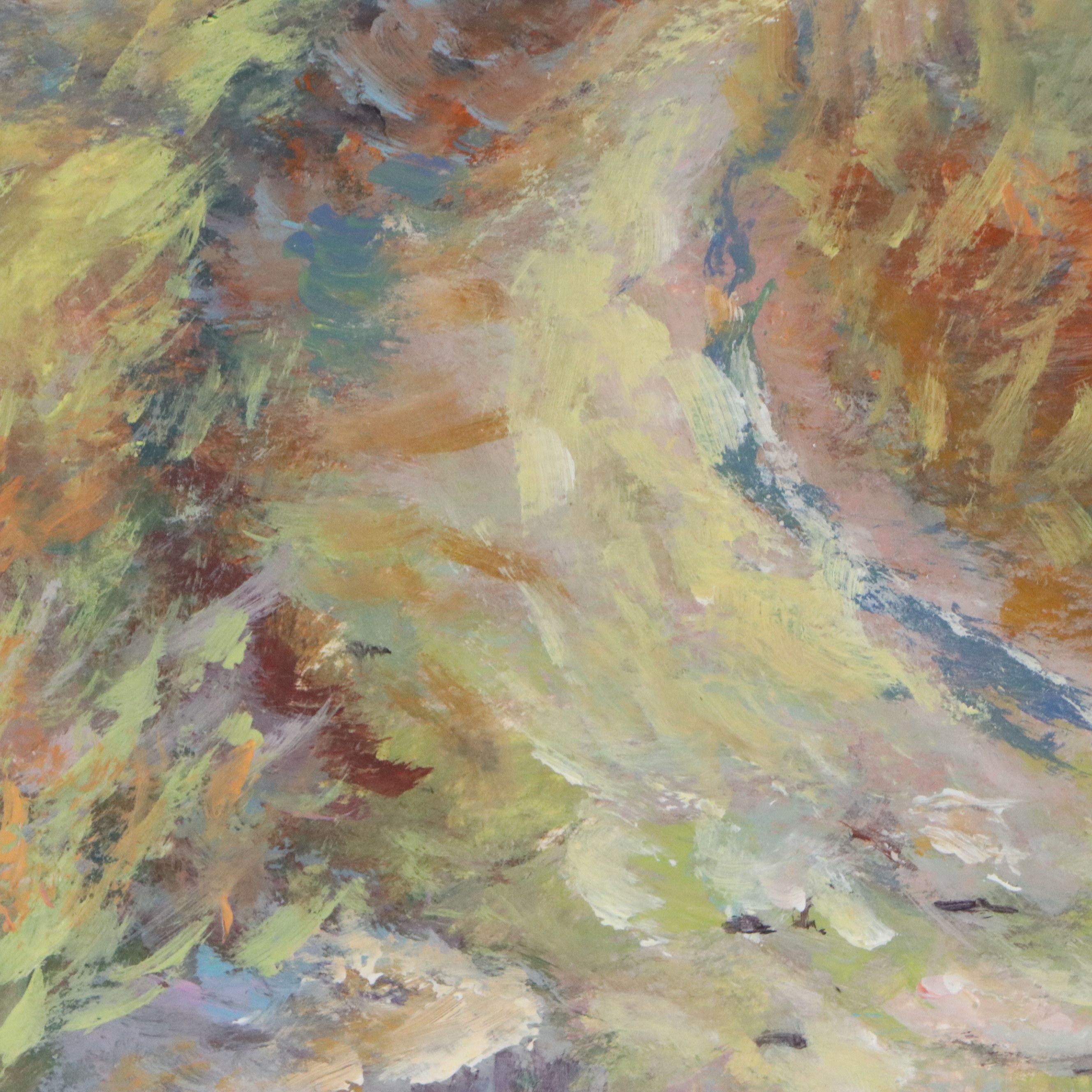 Robert Riddle Baker Acrylic Painting "Rocky Road," 2025