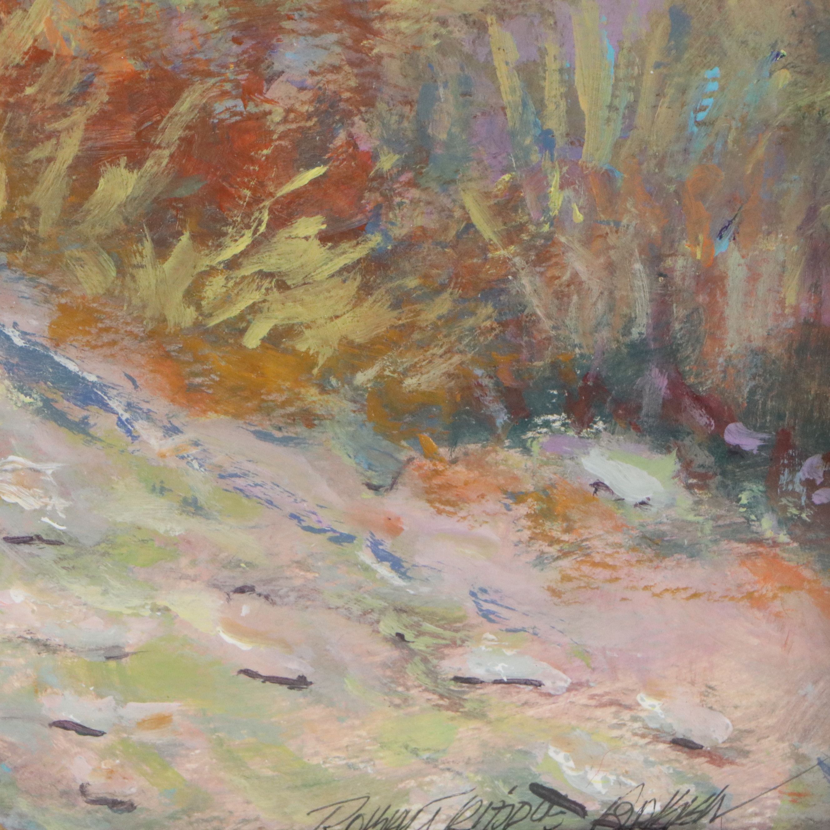 Robert Riddle Baker Acrylic Painting "Rocky Road," 2025