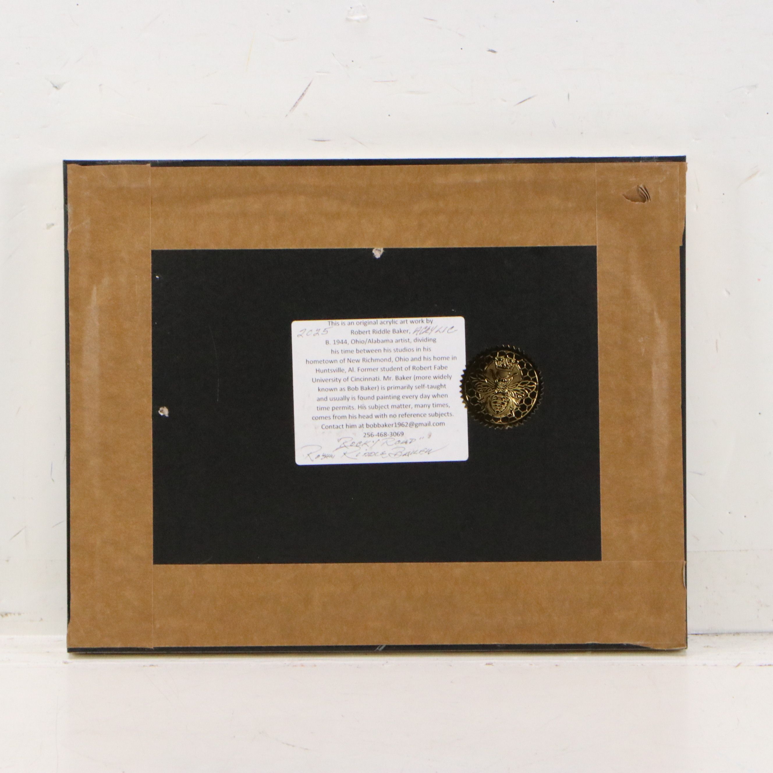 Robert Riddle Baker Acrylic Painting "Rocky Road," 2025