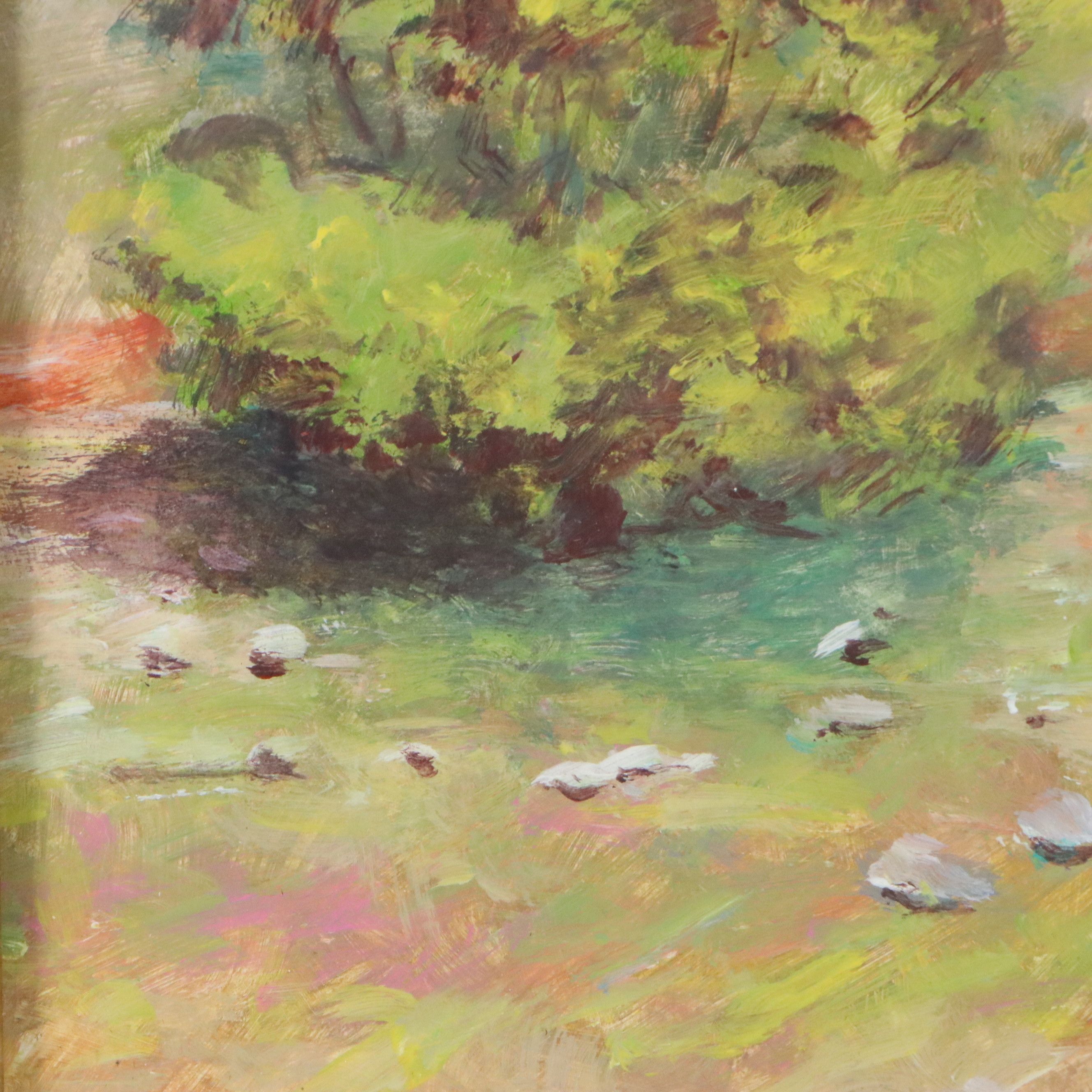 Robert Riddle Baker Acrylic Painting "Sunlight Bath," 2026