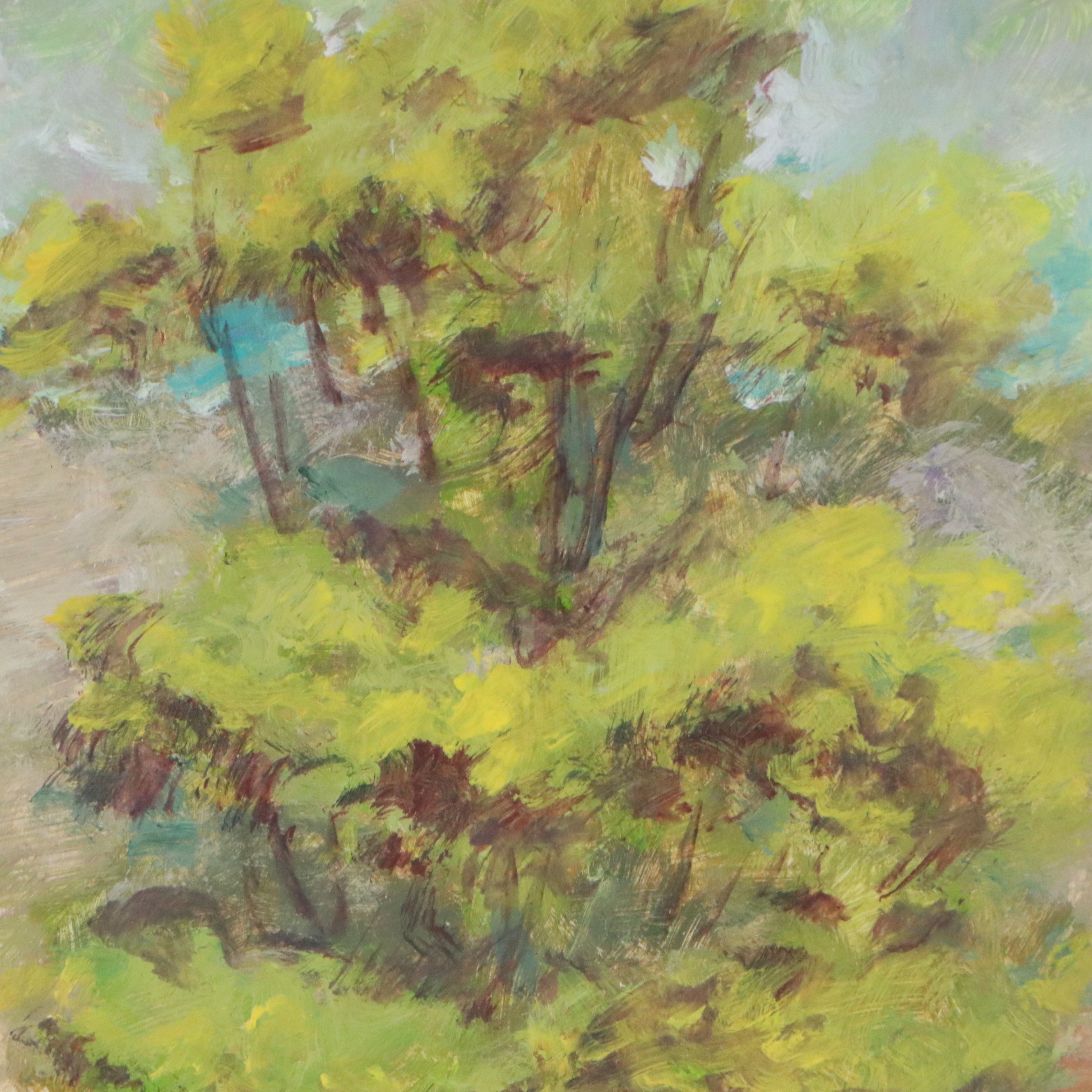 Robert Riddle Baker Acrylic Painting "Sunlight Bath," 2026