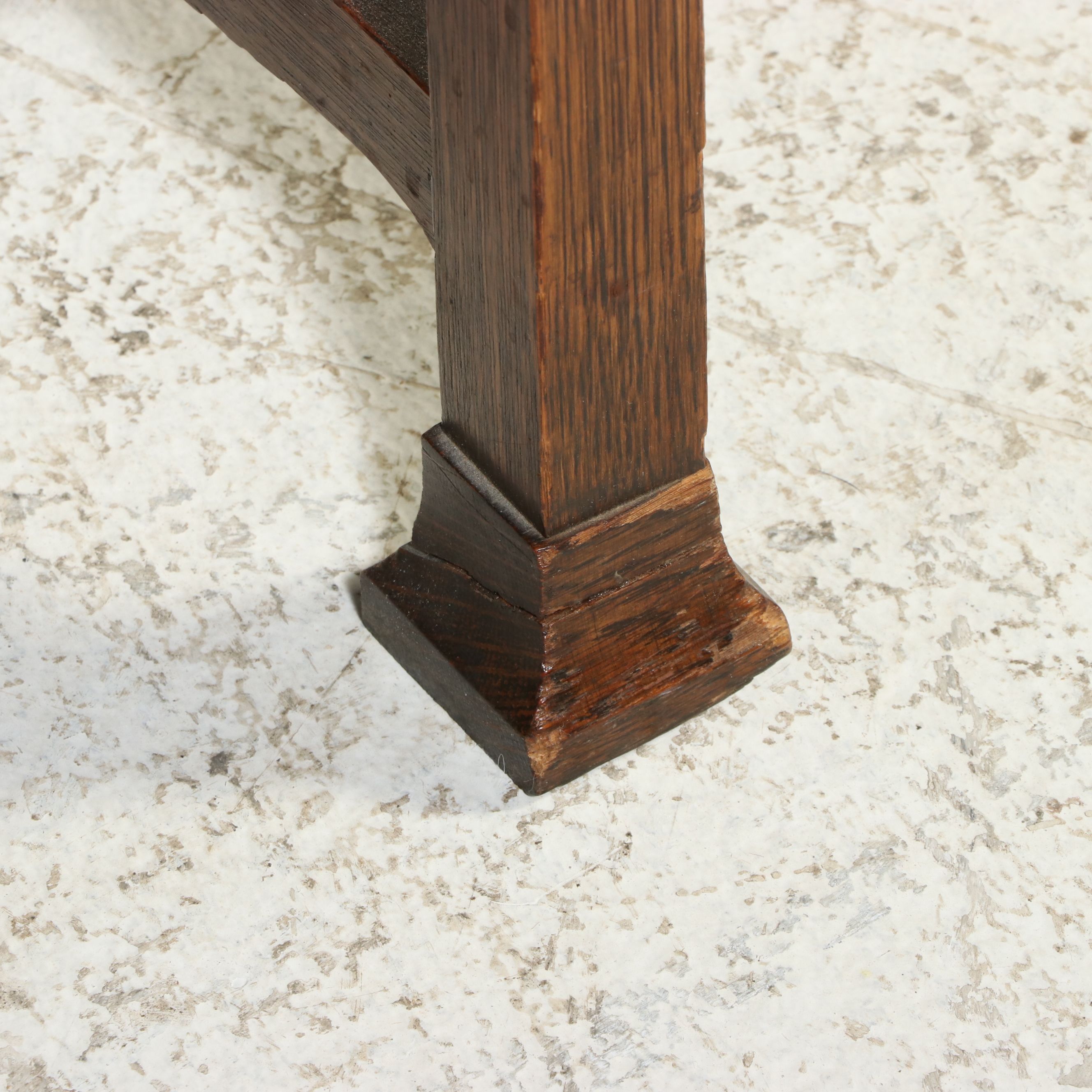 Arts & Crafts Oak Storage Footstool, Early 20th Century