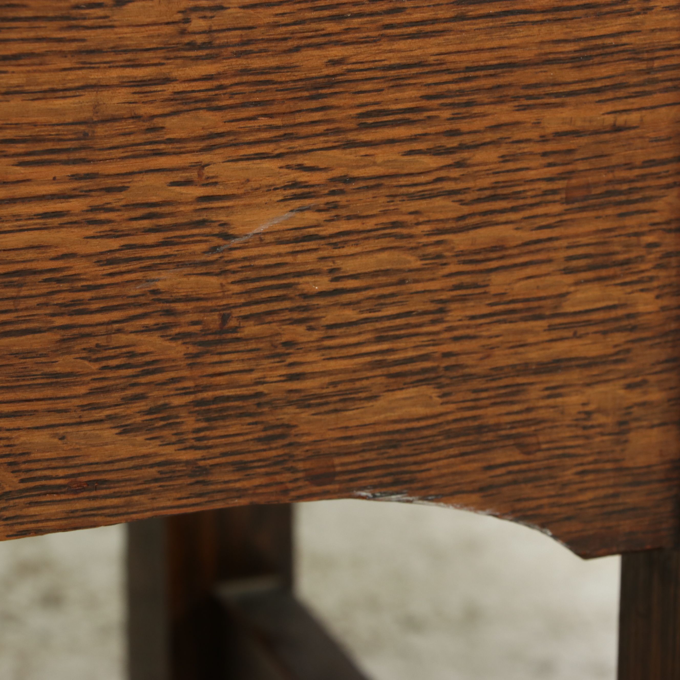 Arts & Crafts Oak Storage Footstool, Early 20th Century