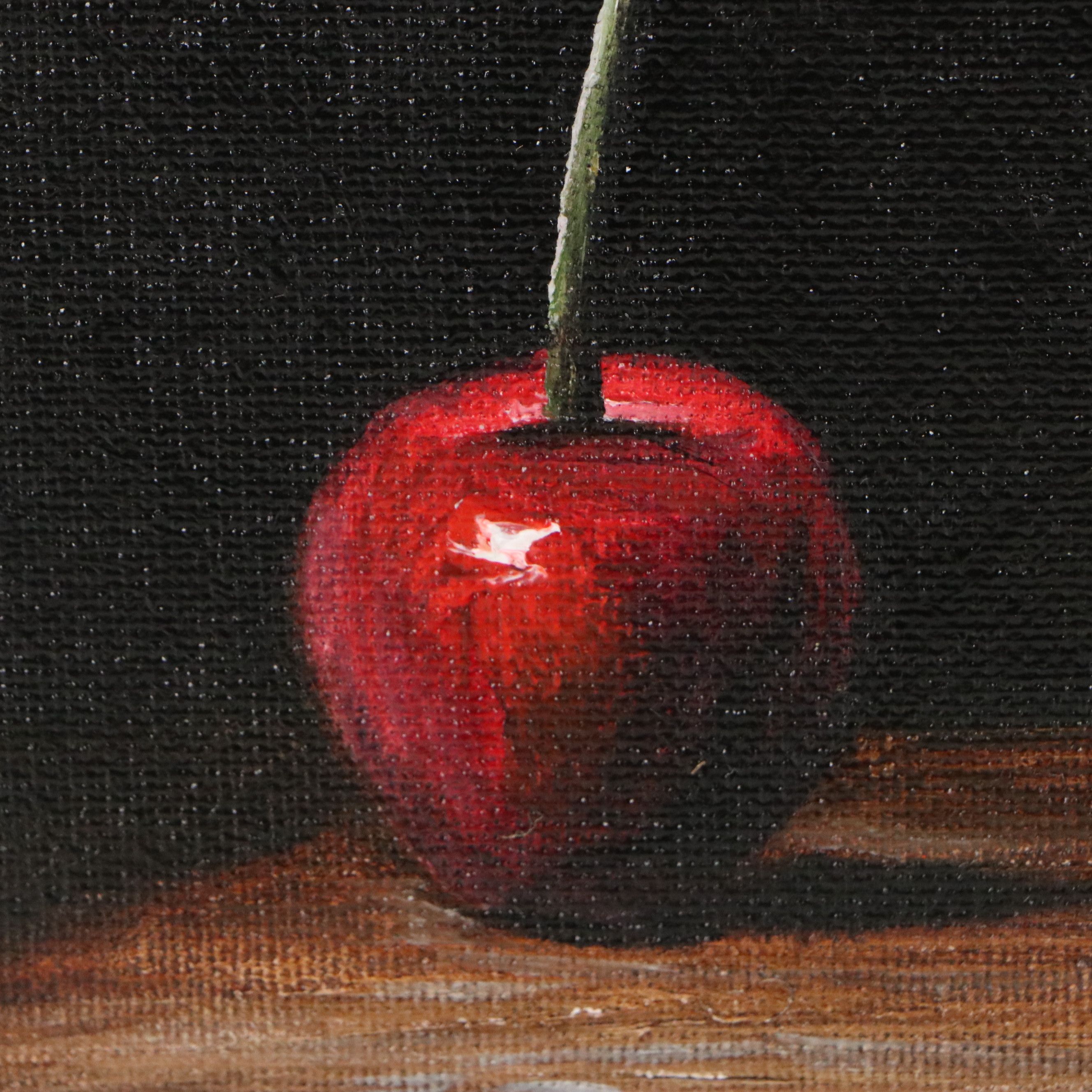 Houra H. Alghizzi Oil Painting "Red Cherry," 2026
