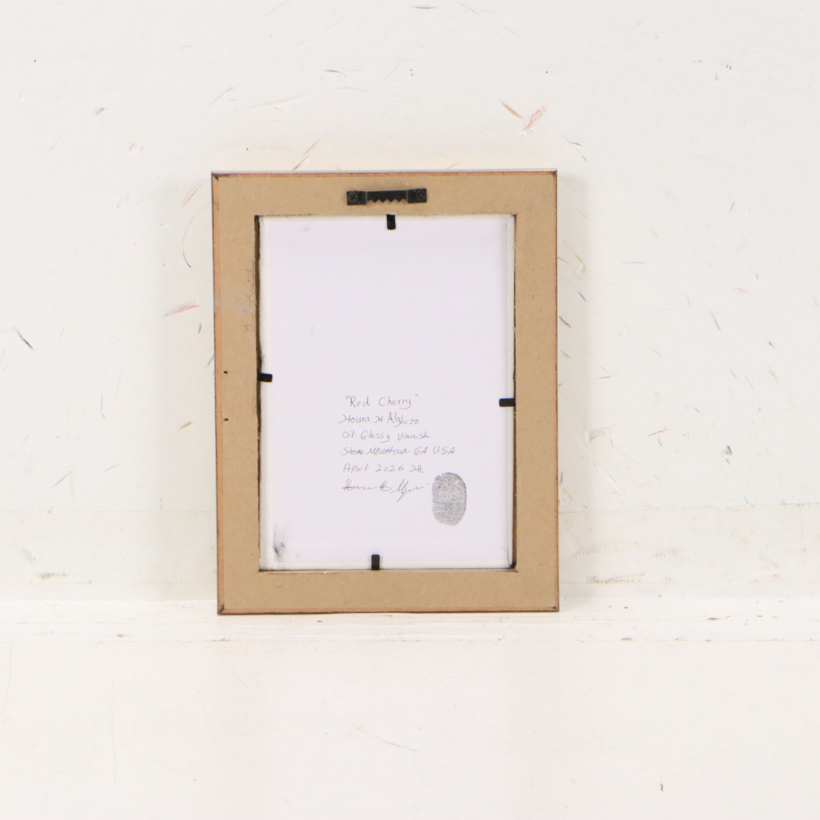 Houra H. Alghizzi Oil Painting "Red Cherry," 2026