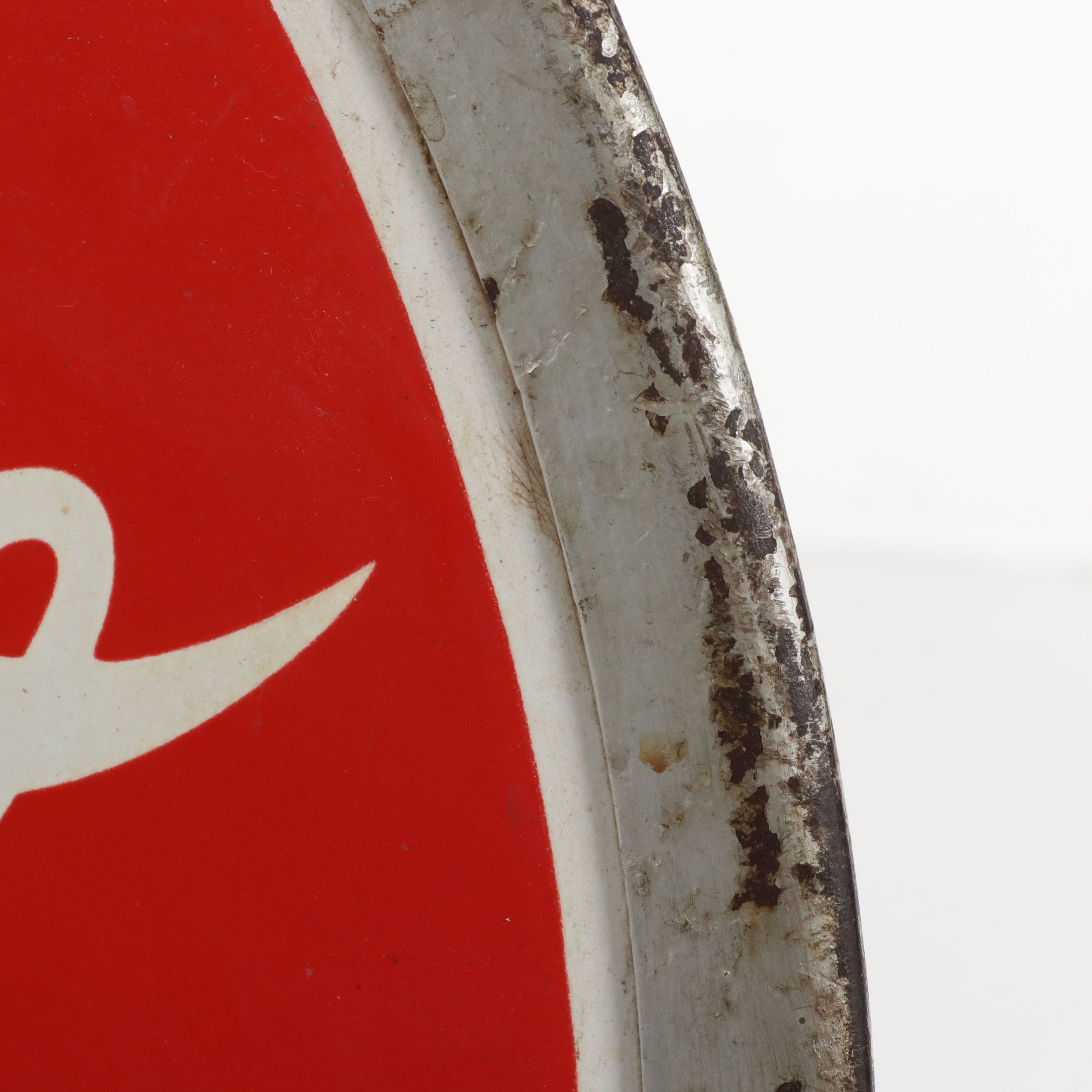 Coca-Cola "Lollipop" Curb Sign