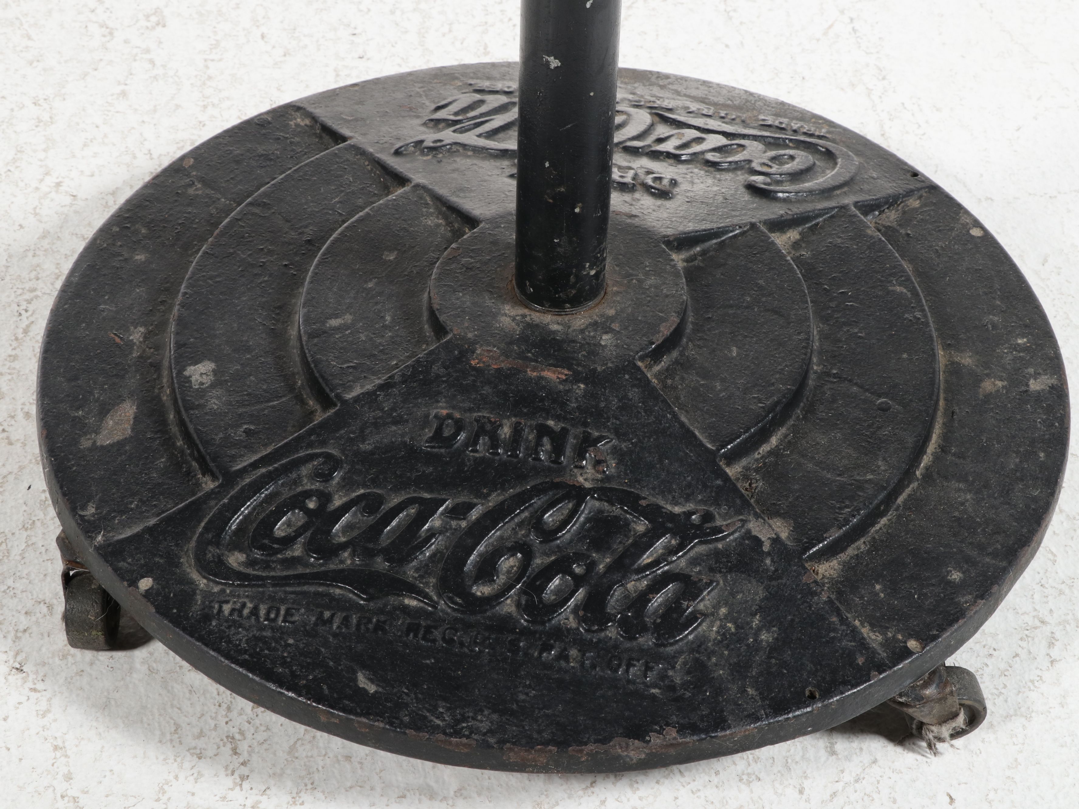 Coca-Cola "Lollipop" Curb Sign