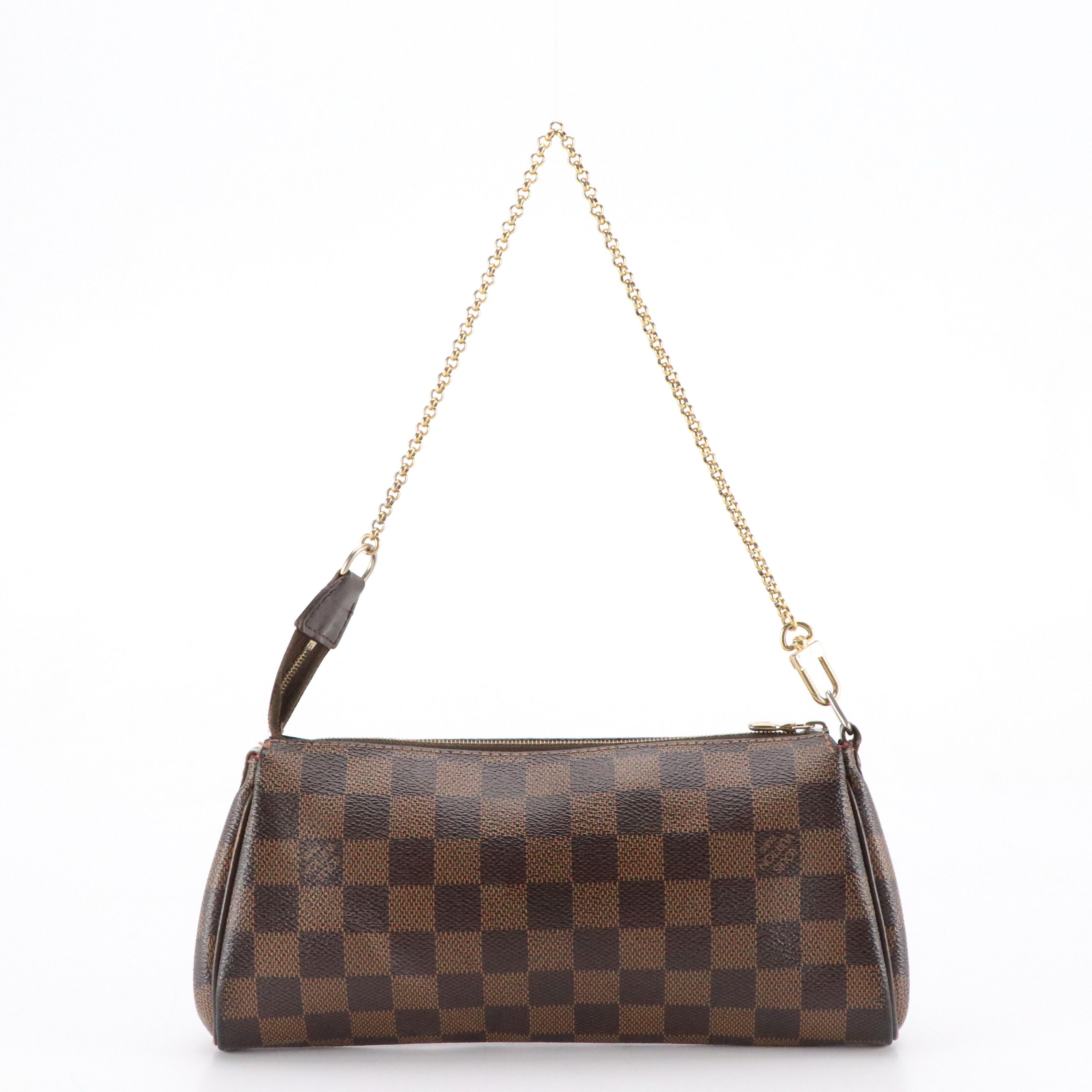 Louis Vuitton Inventeur Plaque Pochette Eva in Damier Ebene Canvas