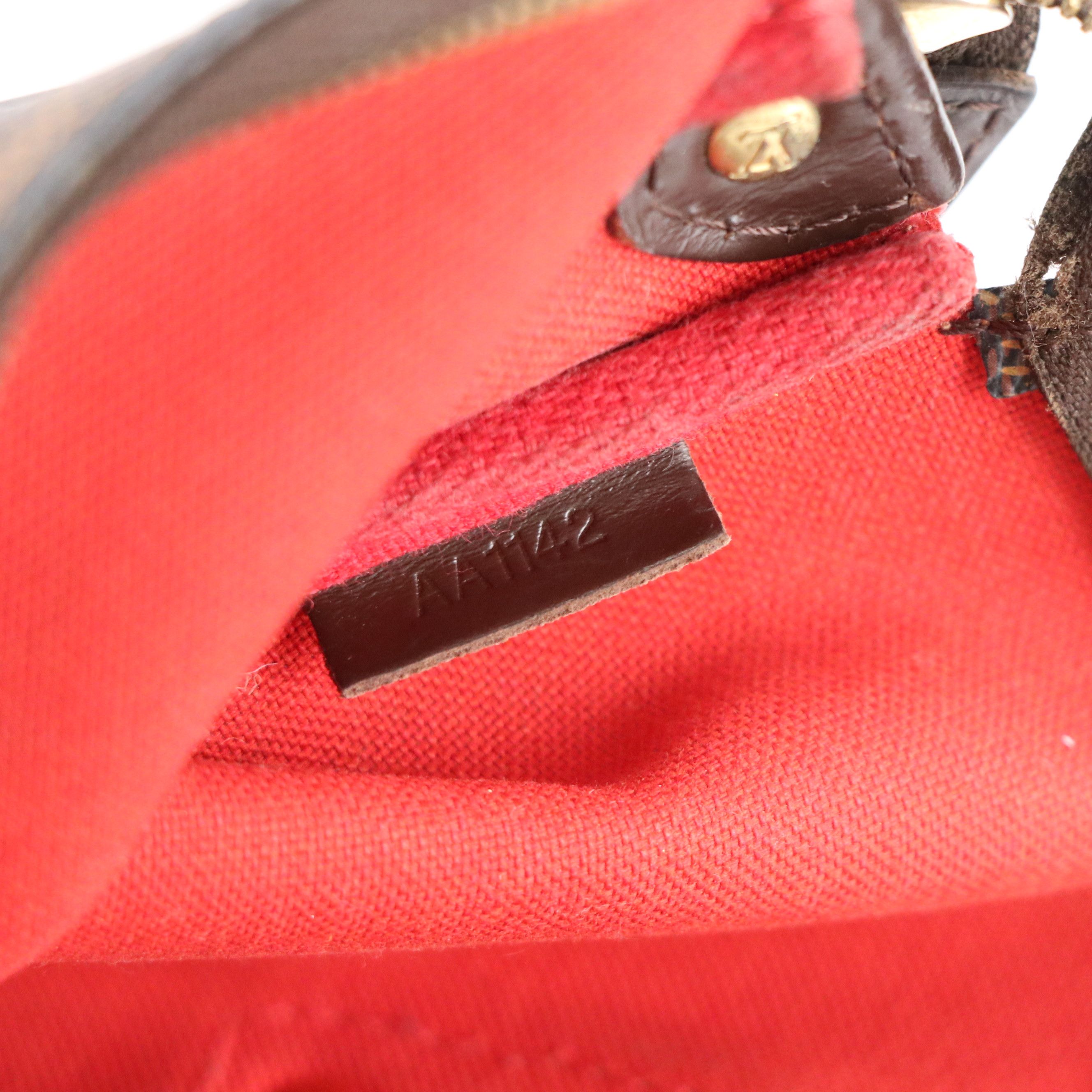 Louis Vuitton Inventeur Plaque Pochette Eva in Damier Ebene Canvas