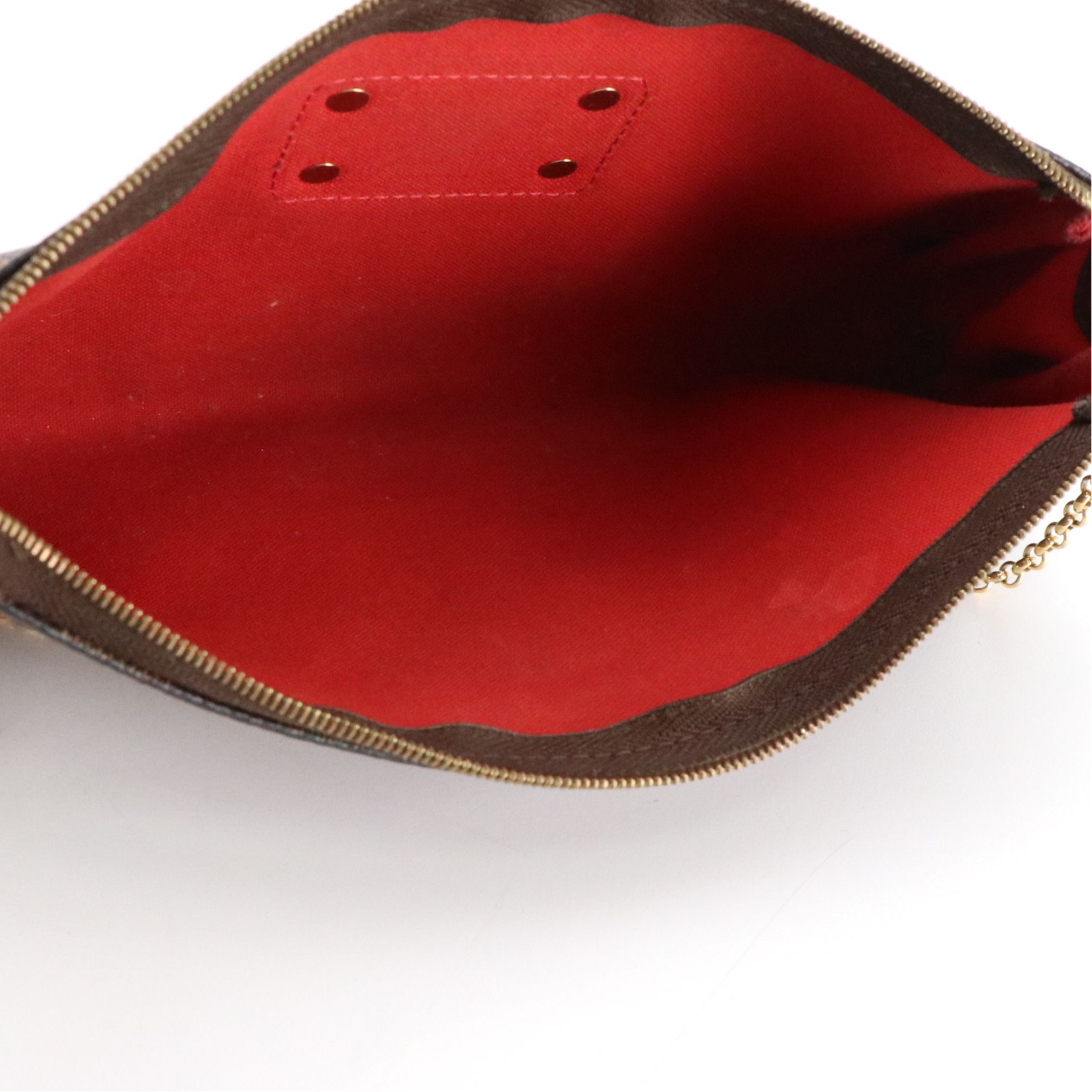 Louis Vuitton Inventeur Plaque Pochette Eva in Damier Ebene Canvas