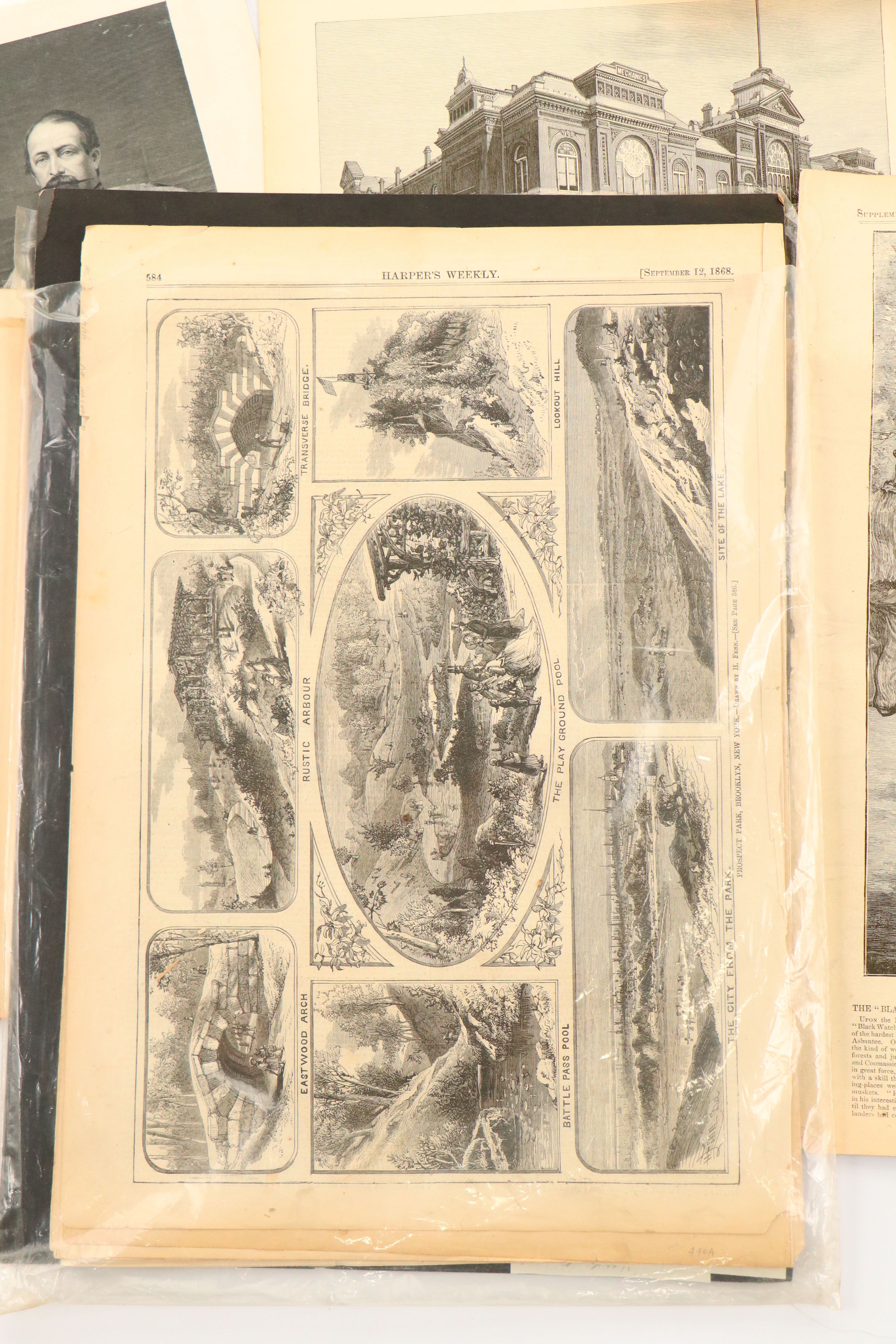 1800s "Harper's Weekly," "Puck" Pages with More Antique and Vintage Ephemera