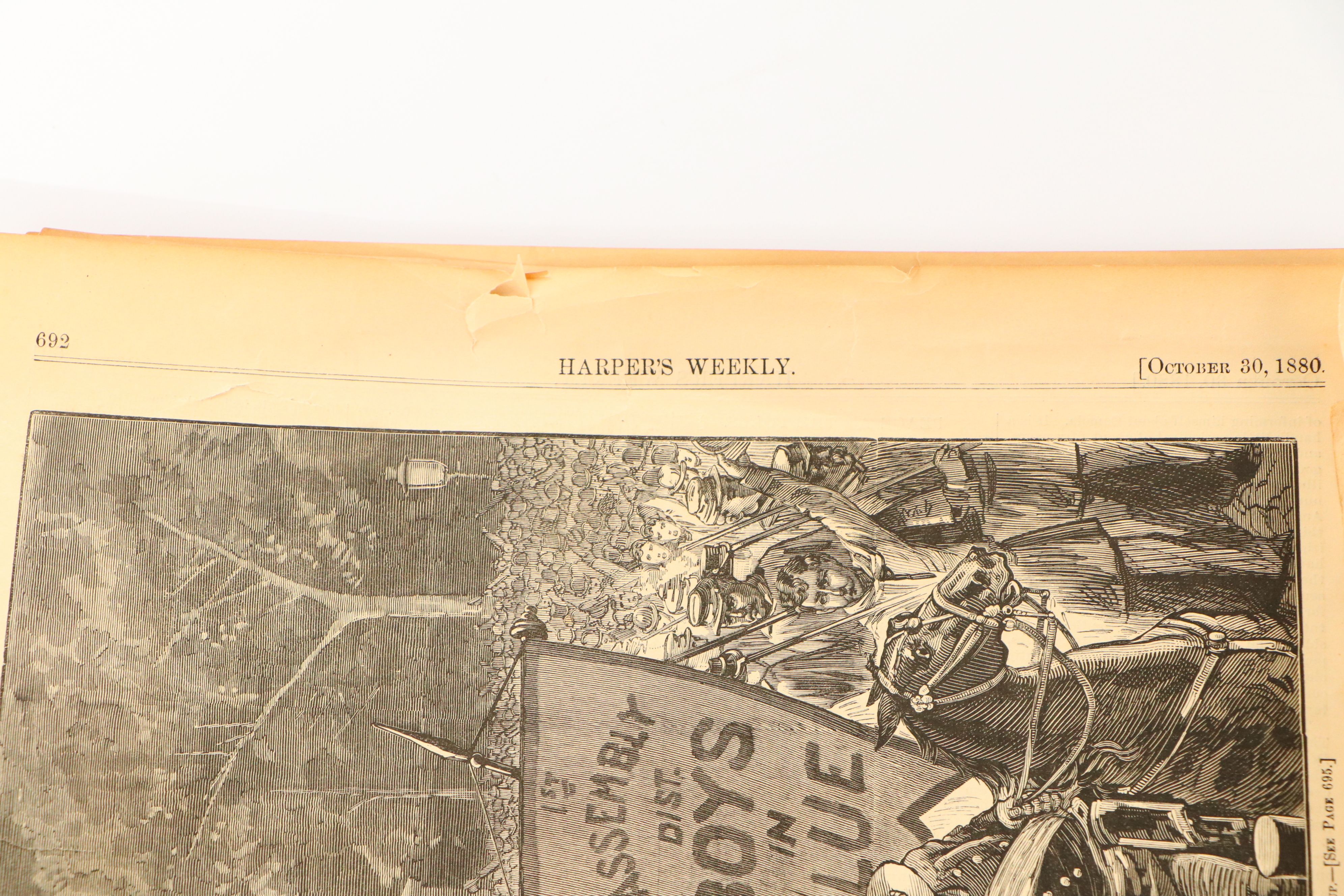 1800s "Harper's Weekly," "Puck" Pages with More Antique and Vintage Ephemera