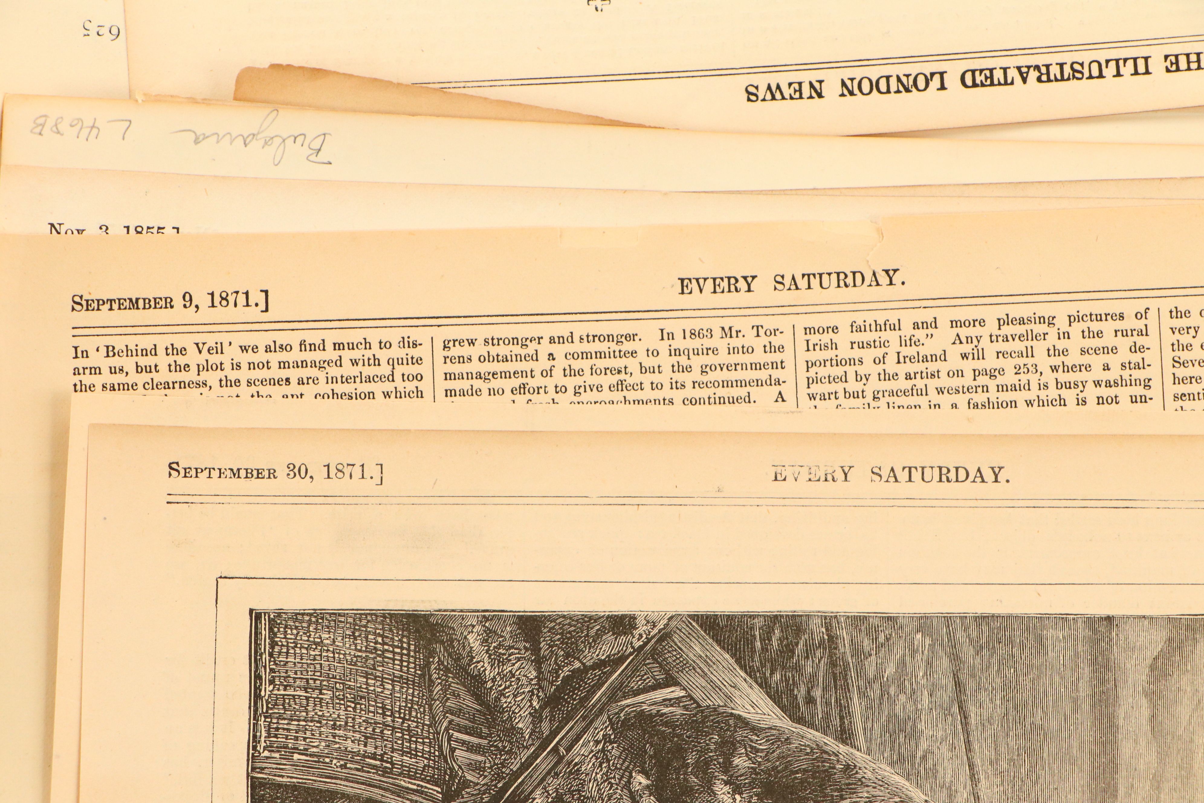 1800s "Harper's Weekly," "Puck" Pages with More Antique and Vintage Ephemera