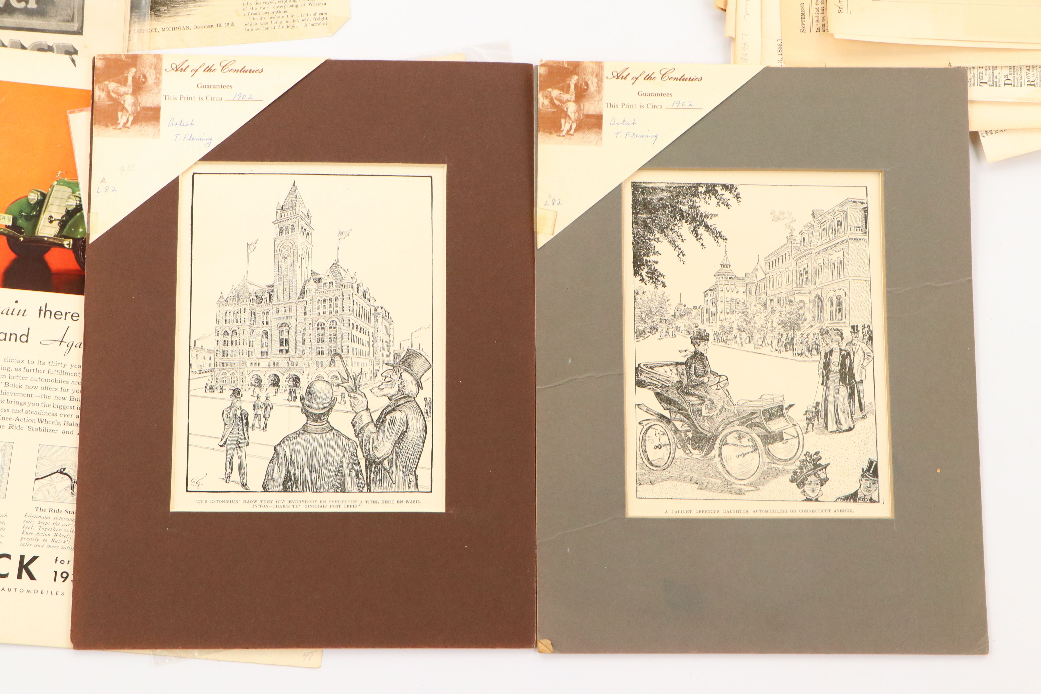 1800s "Harper's Weekly," "Puck" Pages with More Antique and Vintage Ephemera